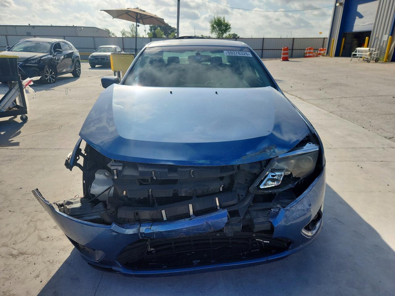 2010 Ford Fusion Se Blue vin: 3FAHP0HA6AR248675