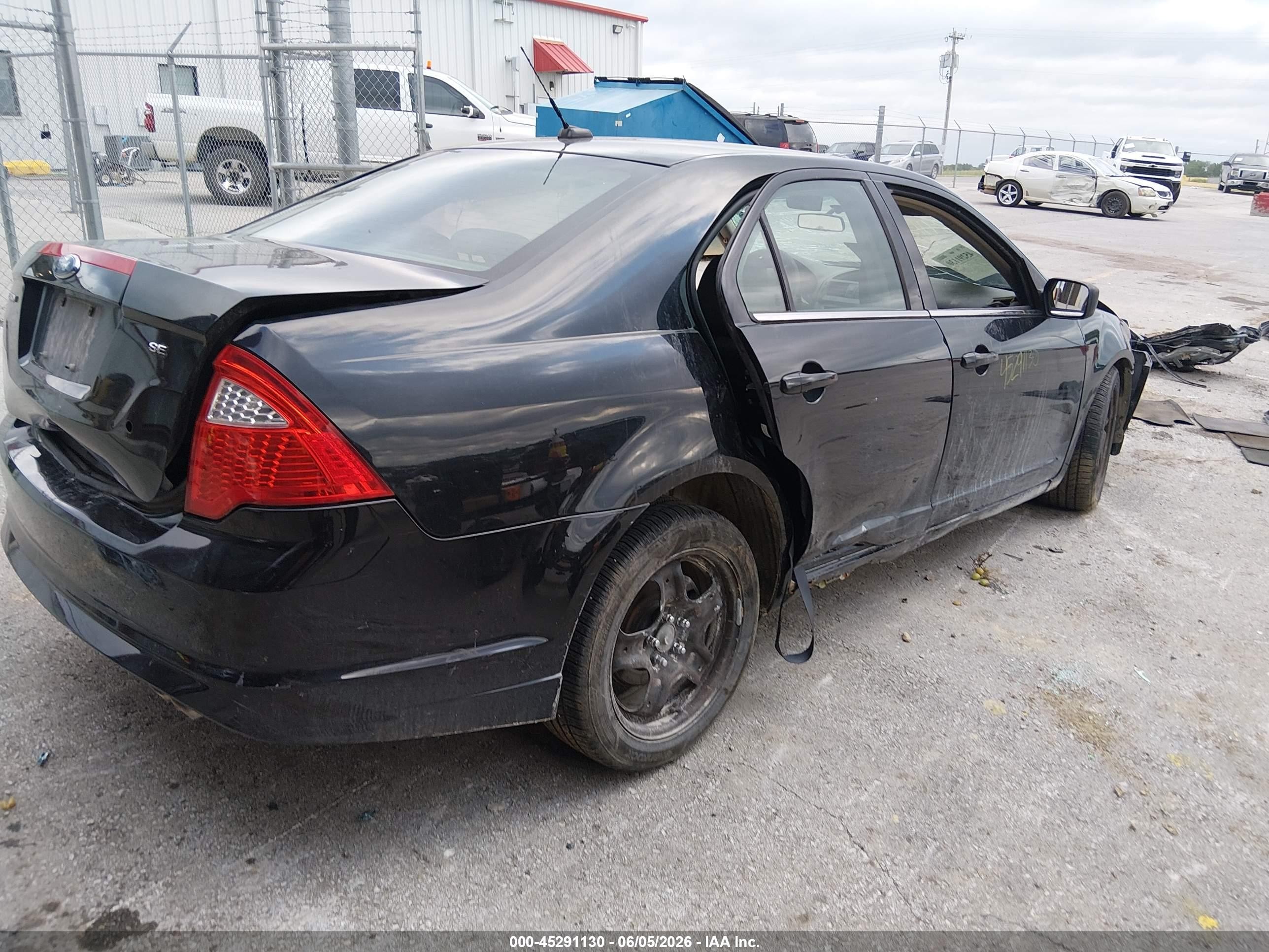 2010 Ford Fusion Se Black vin: 3FAHP0HA6AR291283