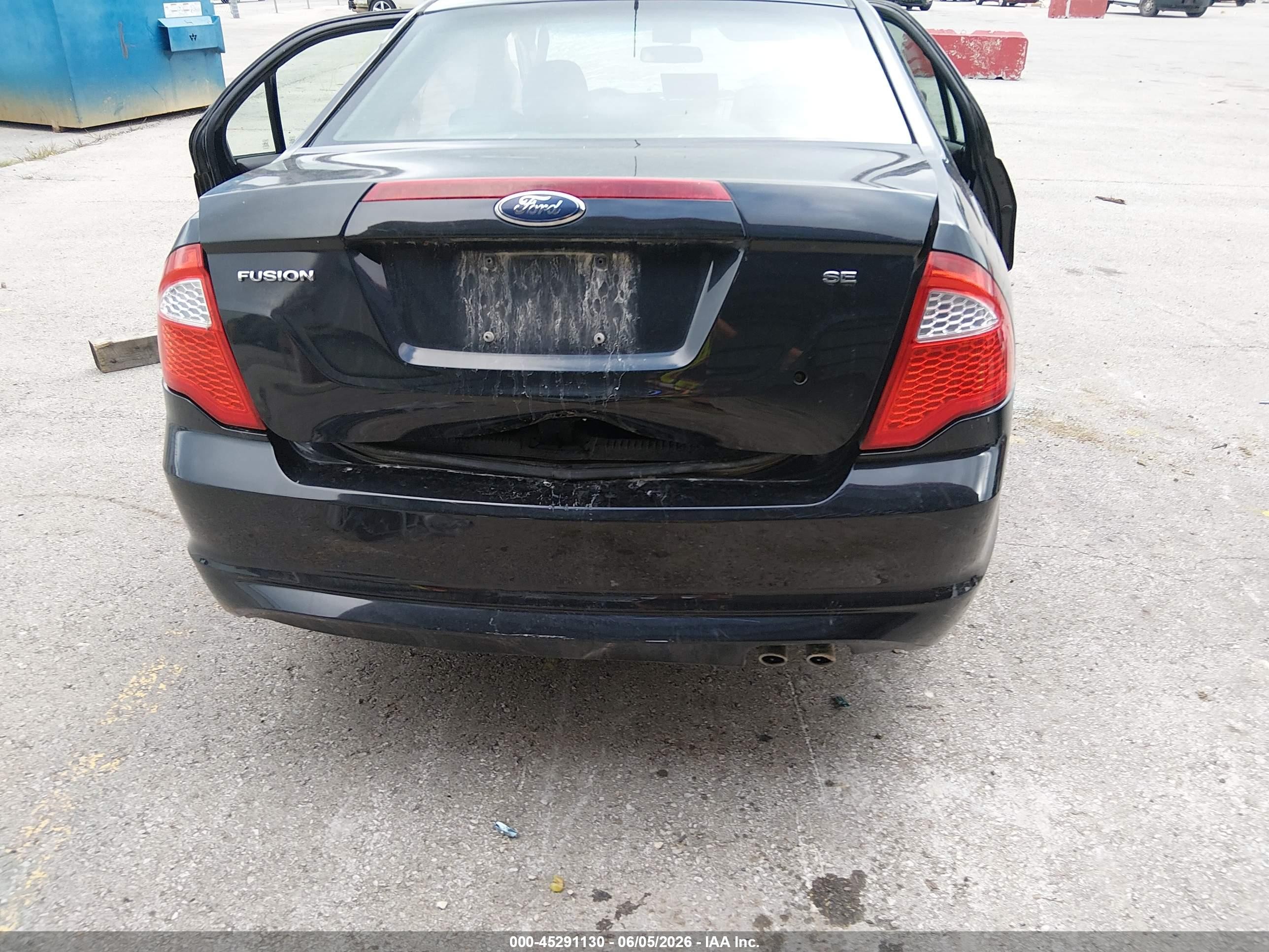 2010 Ford Fusion Se Black vin: 3FAHP0HA6AR291283