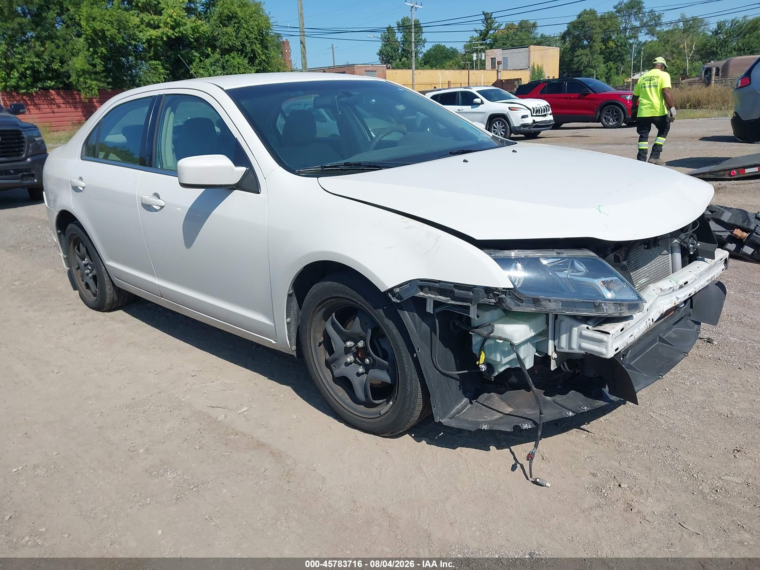 2010 Ford Fusion Se White vin: 3FAHP0HA6AR295981