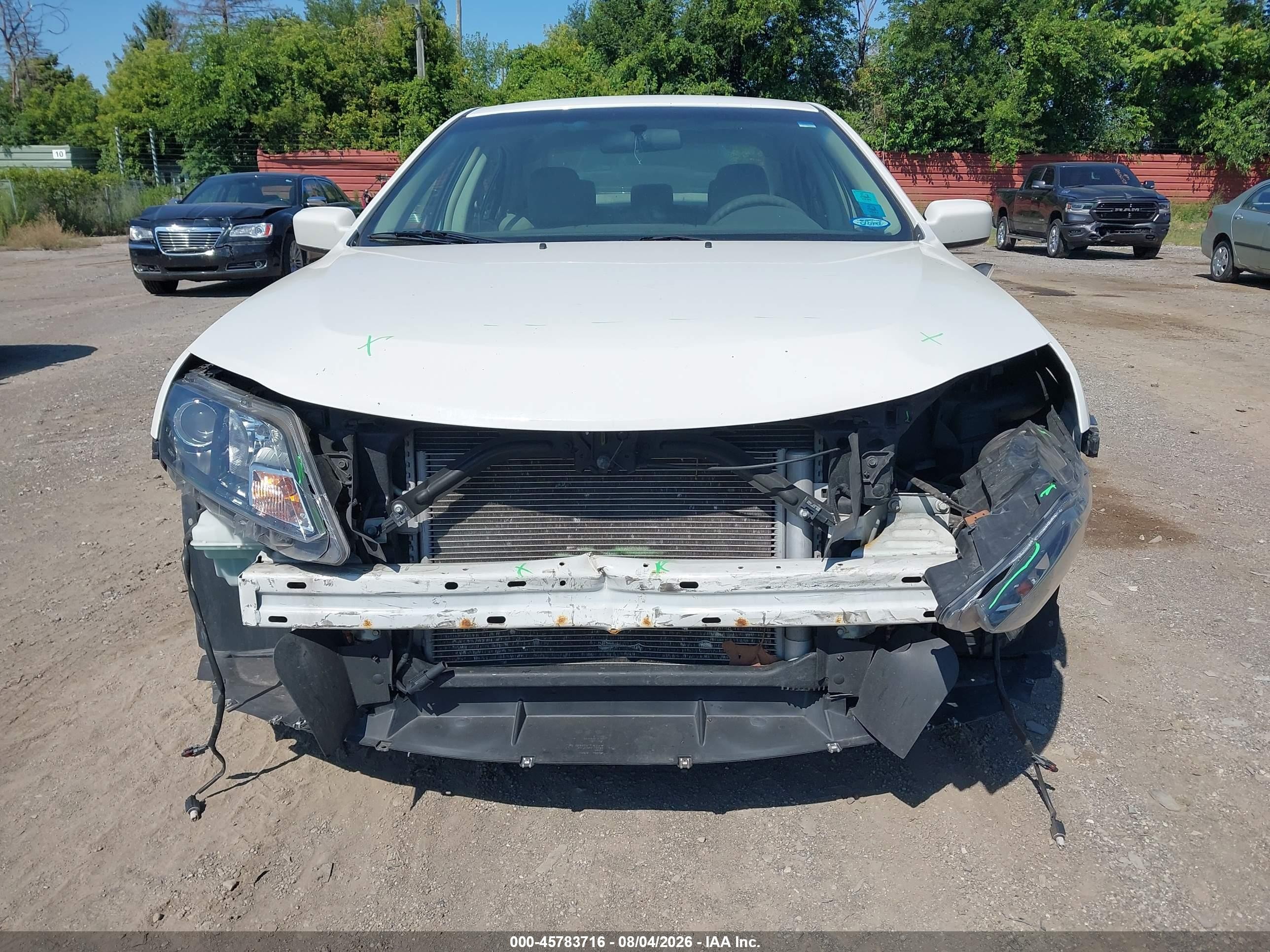 2010 Ford Fusion Se White vin: 3FAHP0HA6AR295981