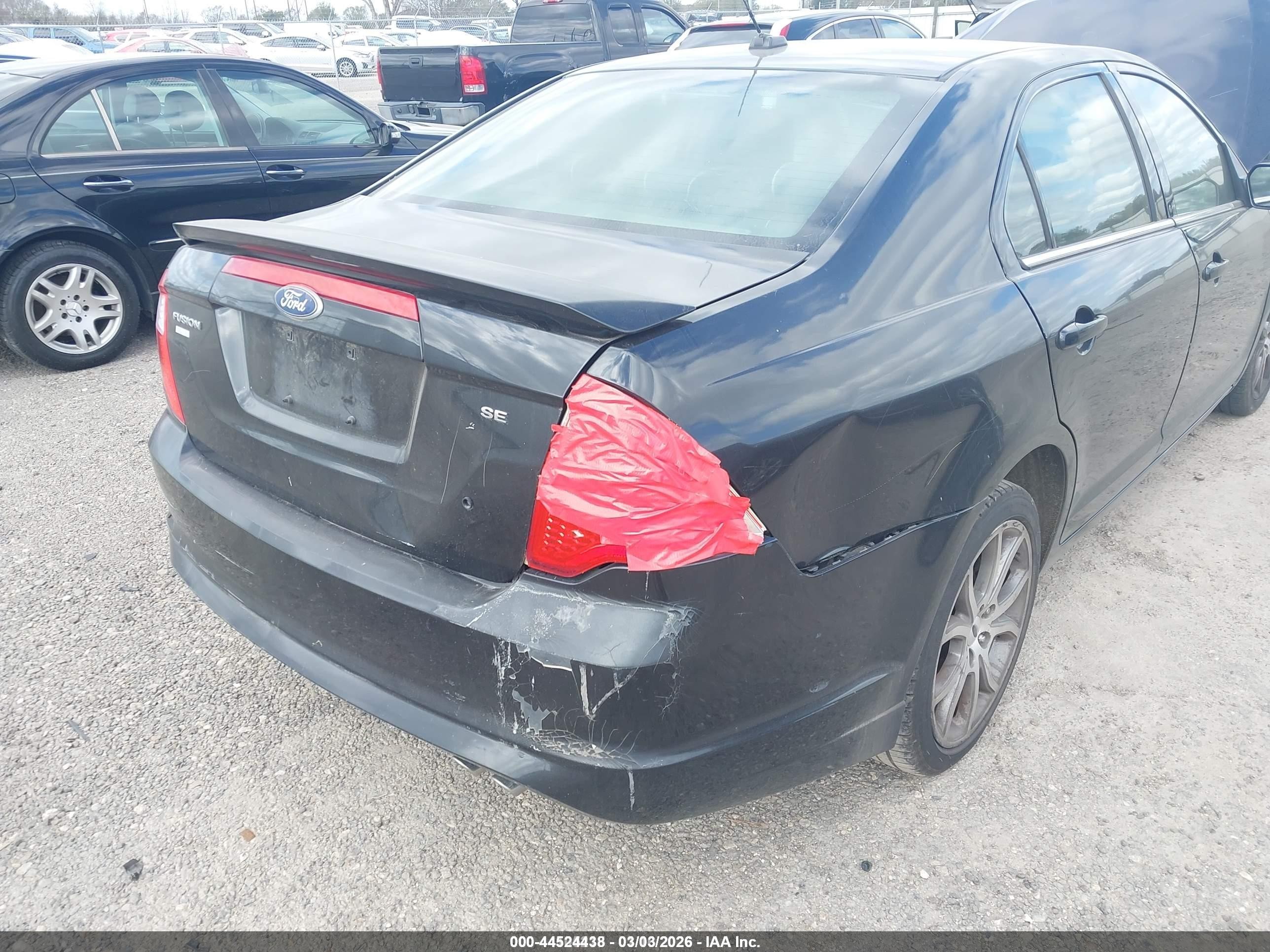 2010 Ford Fusion Se Black vin: 3FAHP0HA6AR388340