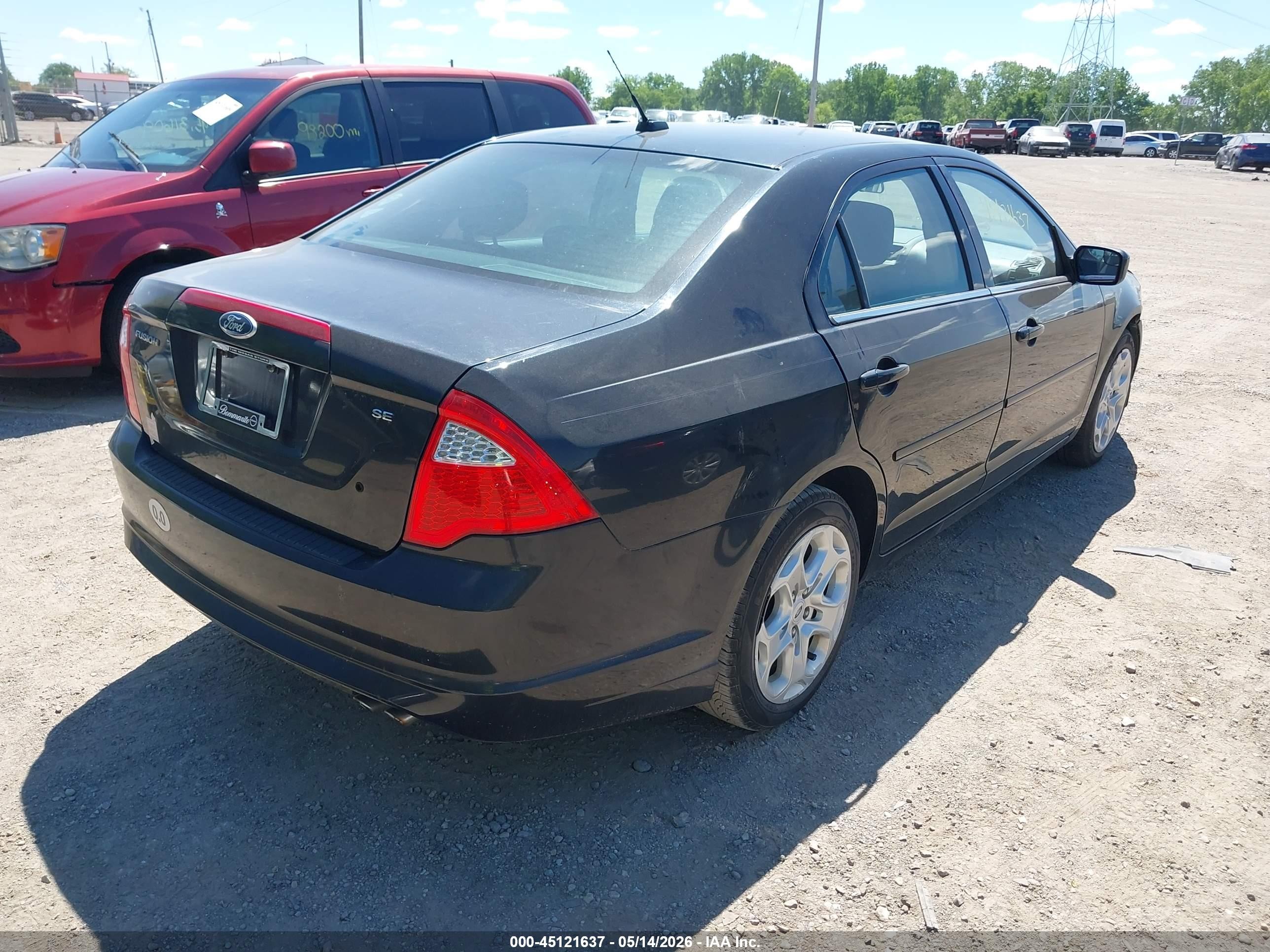 2011 Ford Fusion Se Black vin: 3FAHP0HA6BR112581