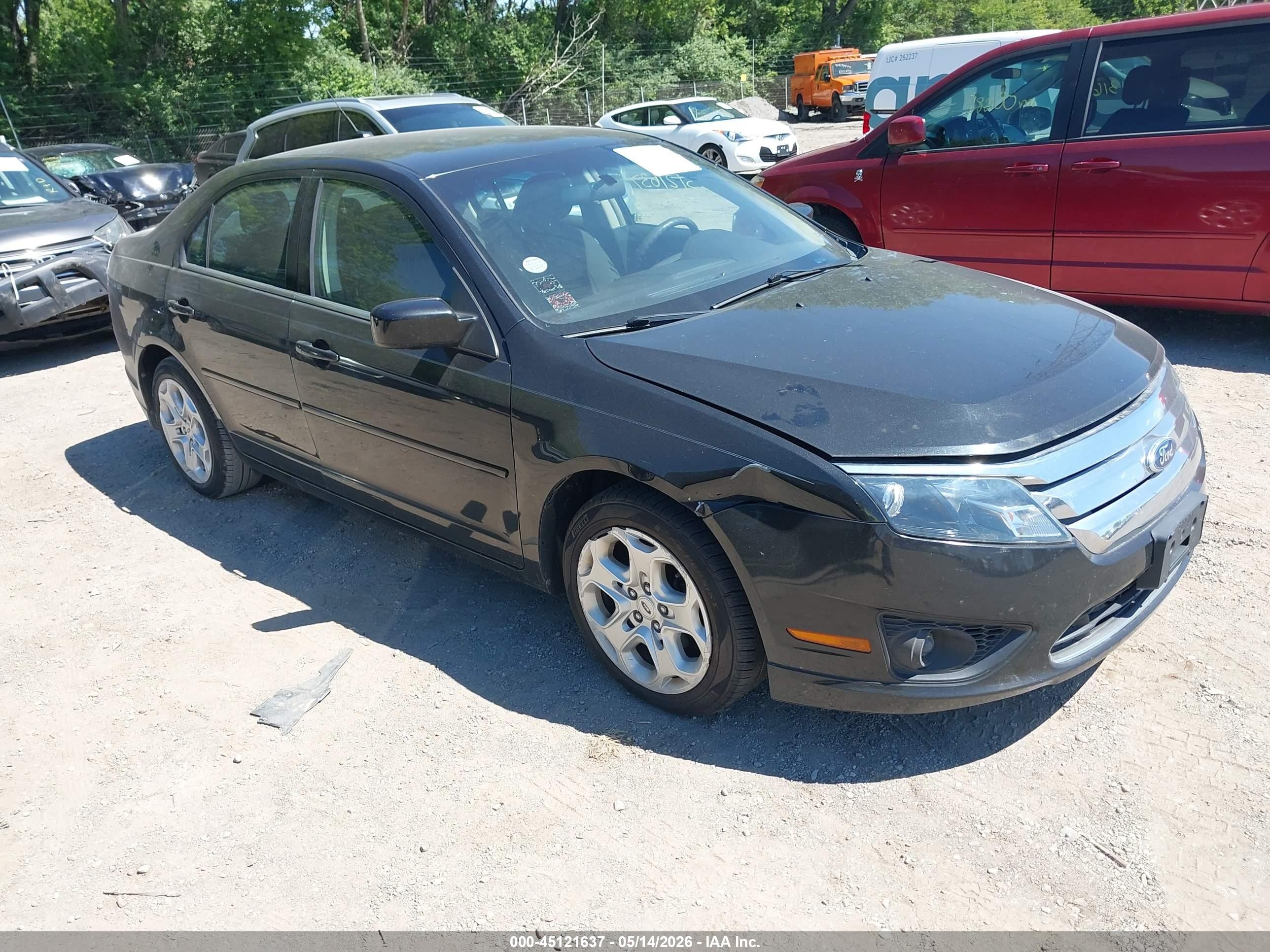 2011 Ford Fusion Se Black vin: 3FAHP0HA6BR112581