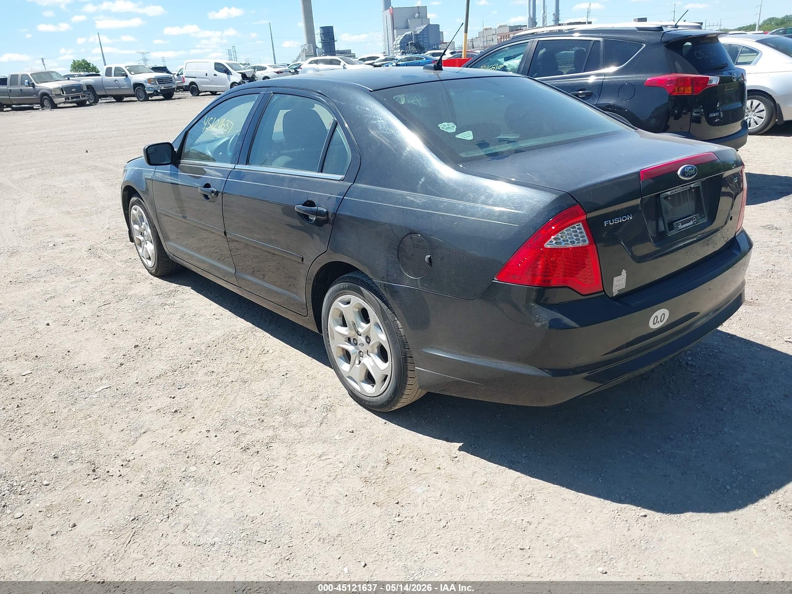 2011 Ford Fusion Se Black vin: 3FAHP0HA6BR112581