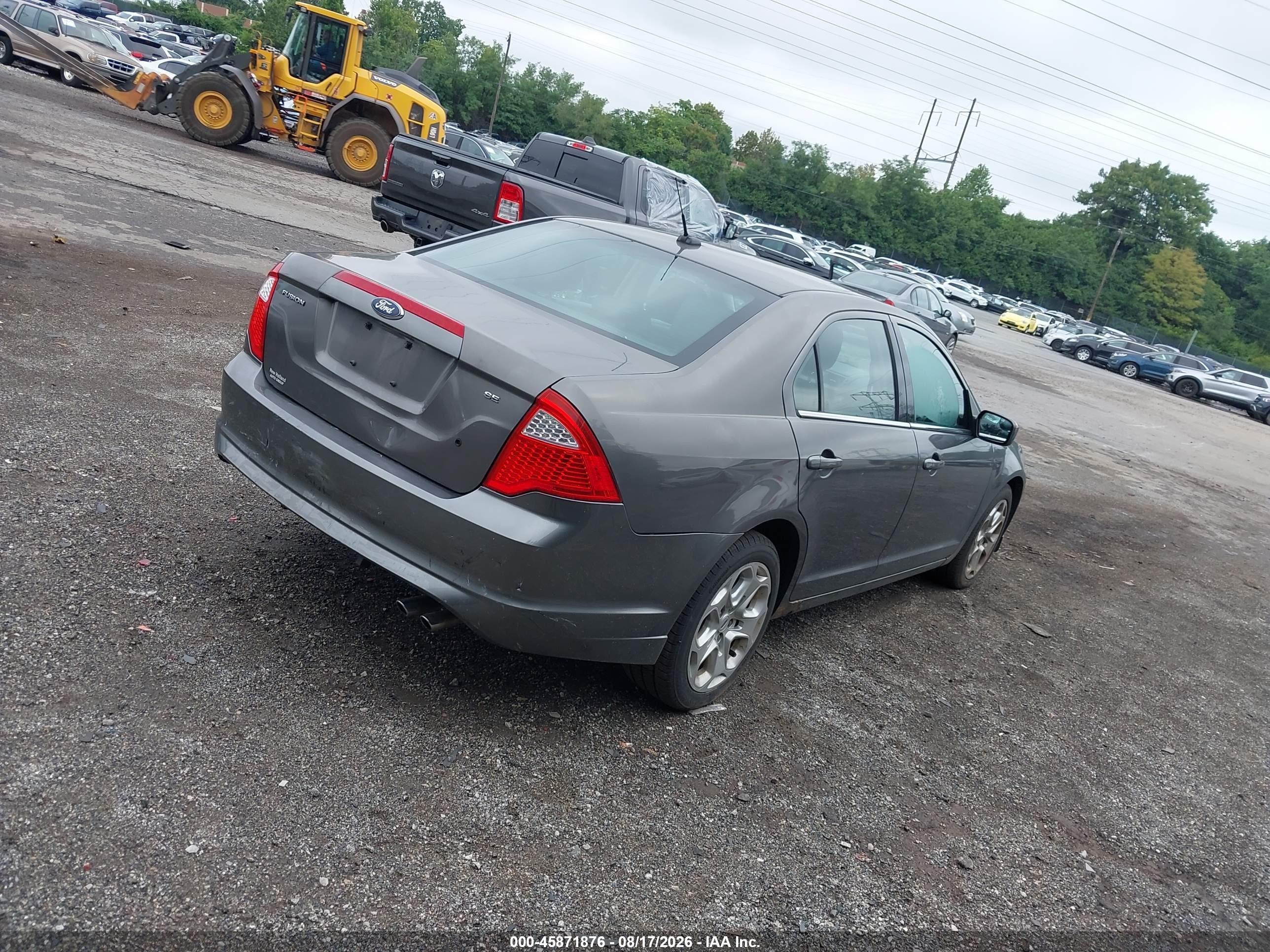 2011 Ford Fusion Se Gray vin: 3FAHP0HA6BR131552