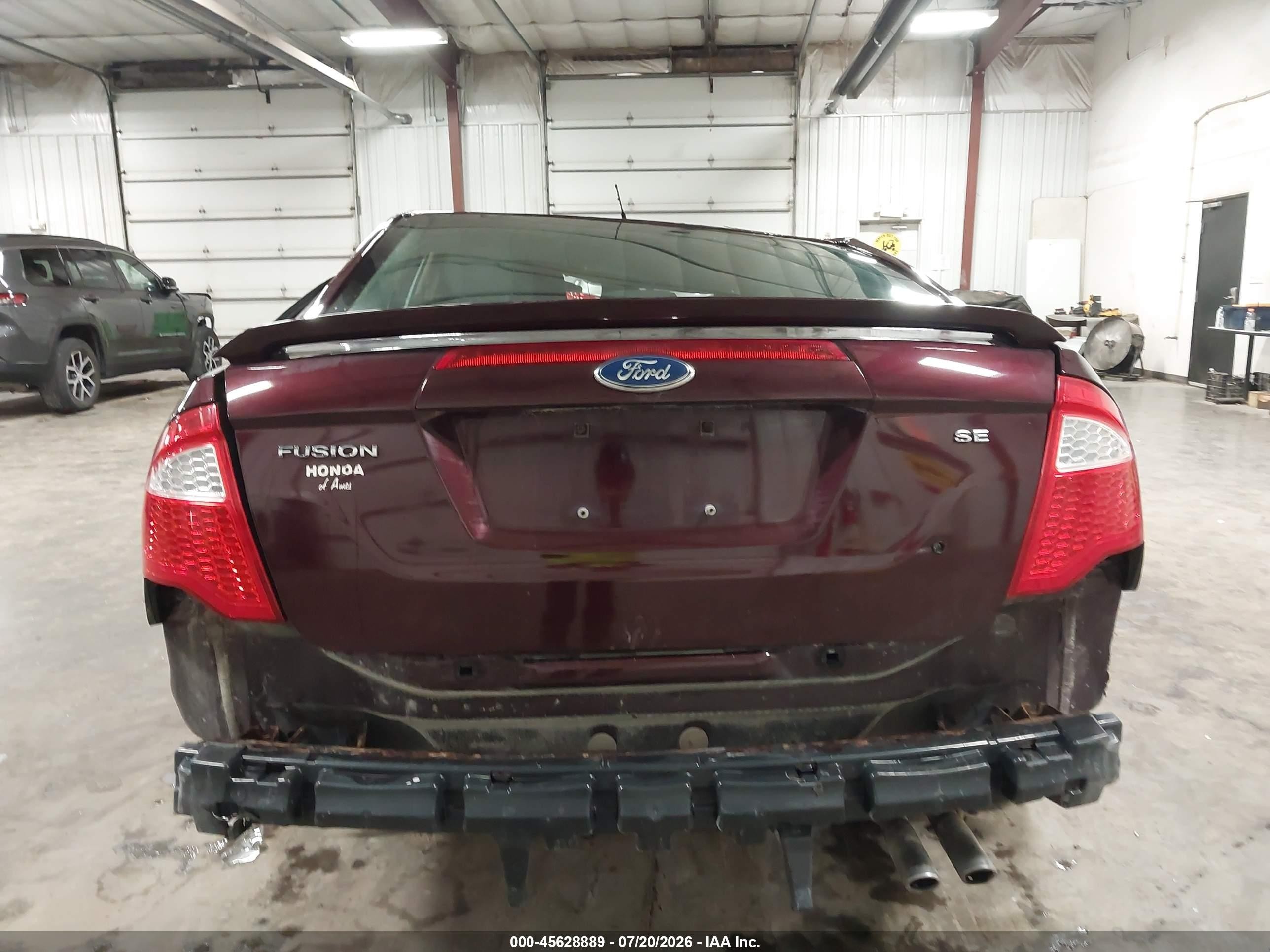 2011 Ford Fusion Se Maroon vin: 3FAHP0HA6BR155043