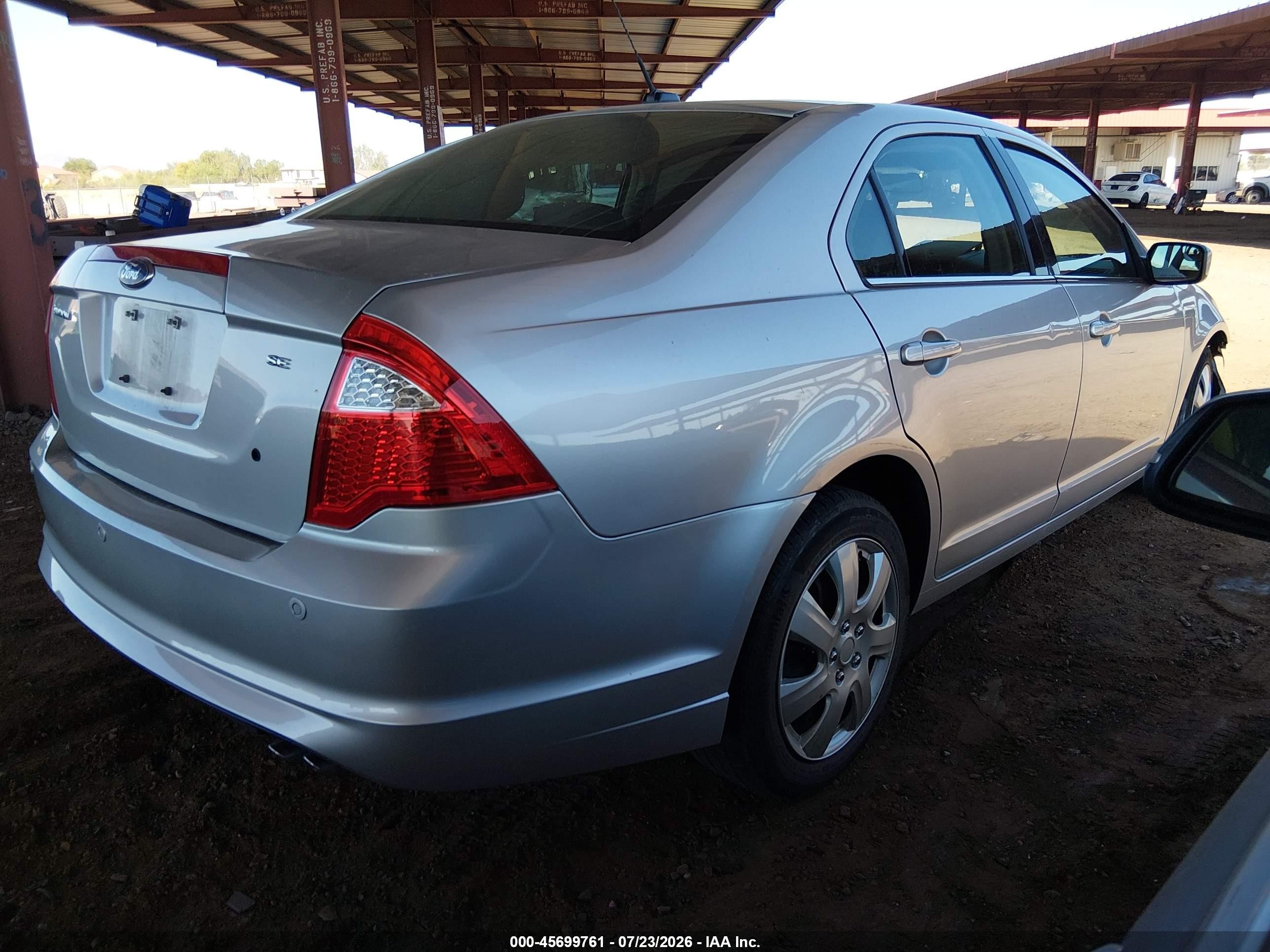 2011 Ford Fusion Se Silver vin: 3FAHP0HA6BR185711