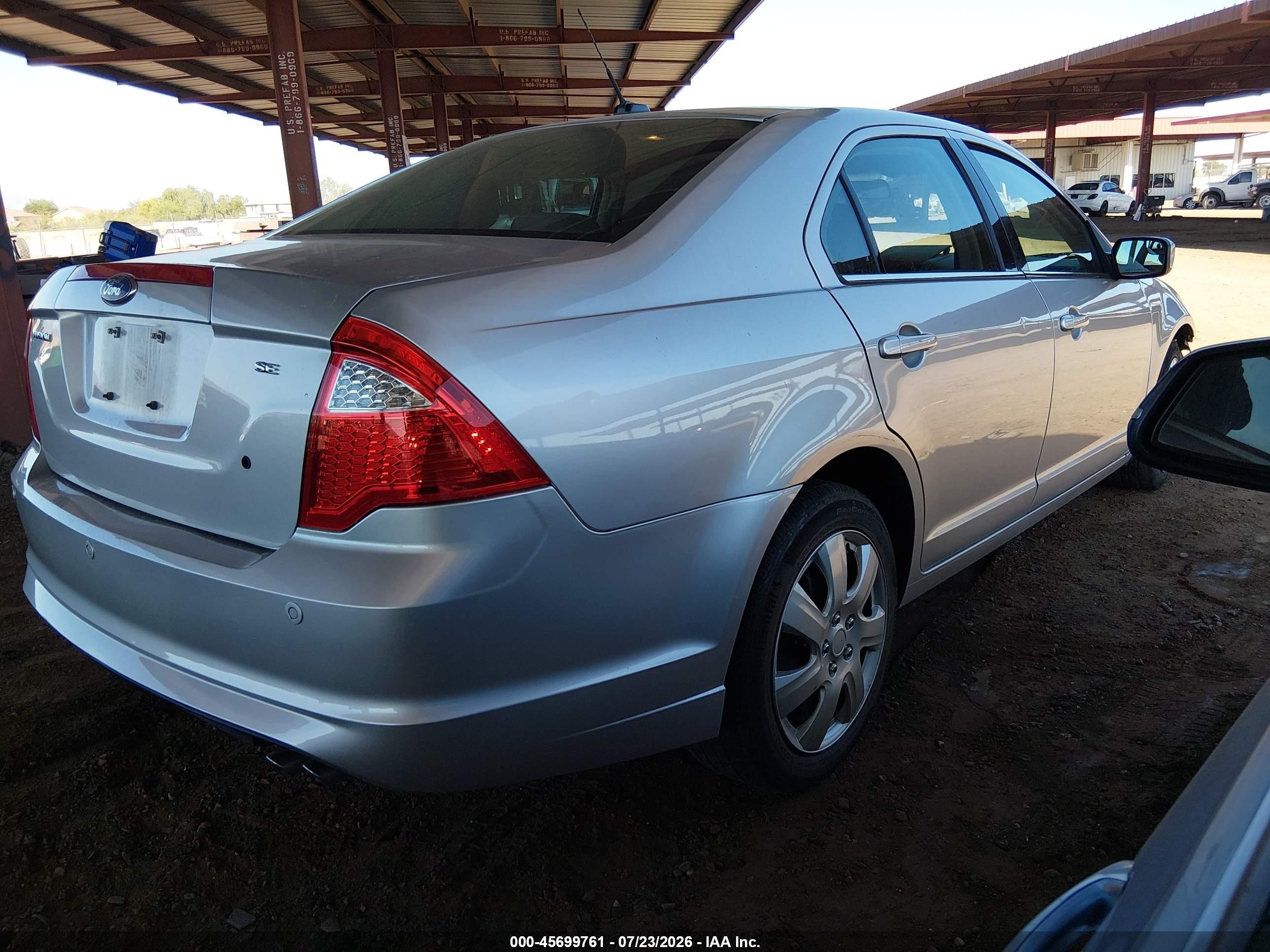 2011 Ford Fusion Se Silver vin: 3FAHP0HA6BR185711