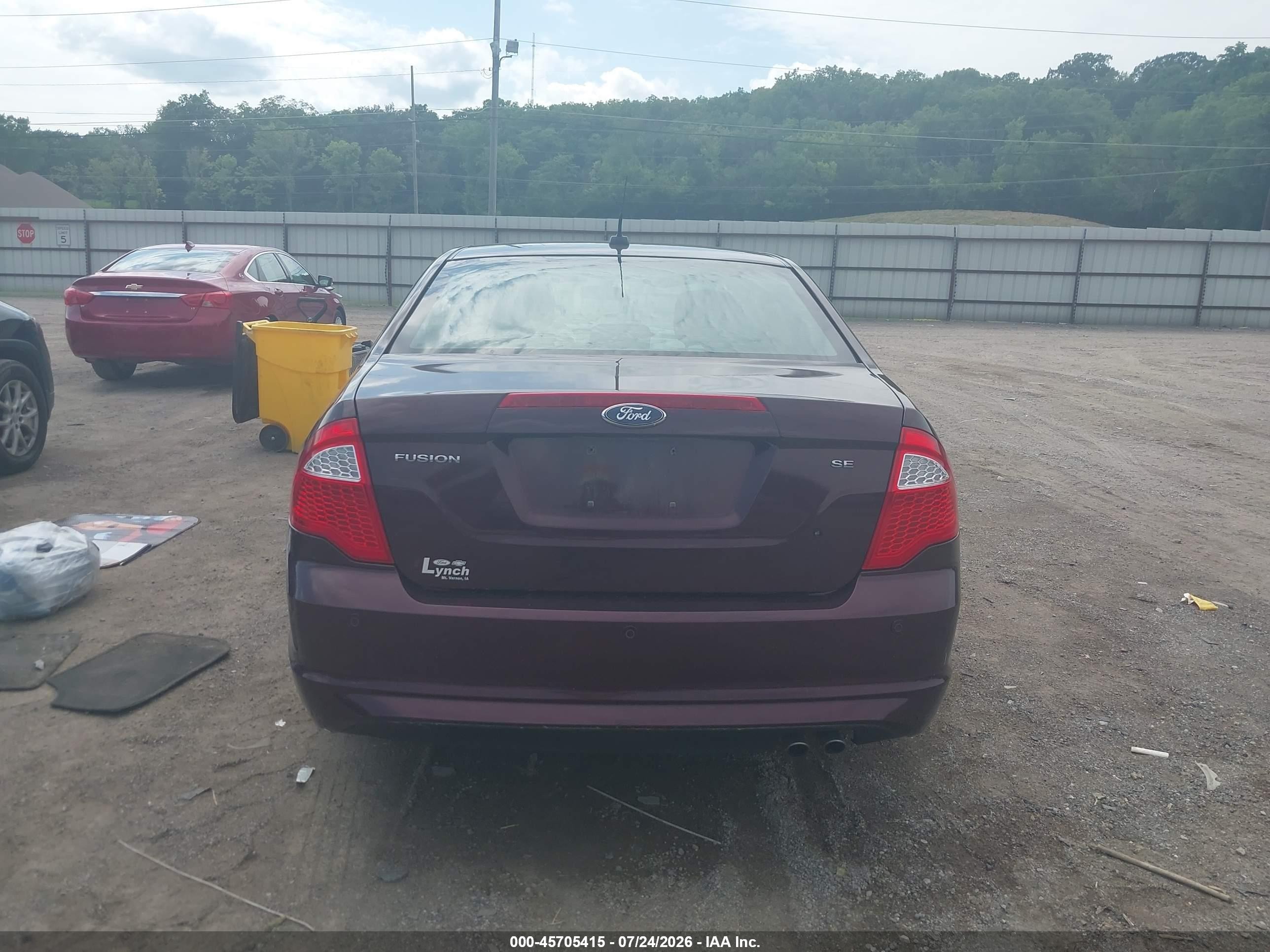 2011 Ford Fusion Se Темно-бордовый vin: 3FAHP0HA6BR296355