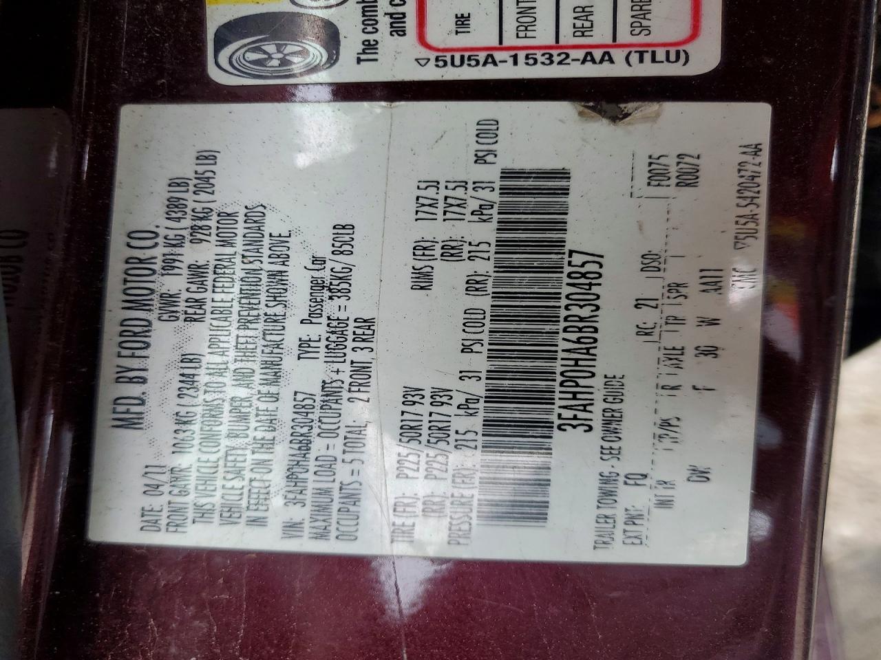 2011 Ford Fusion Se Темно-бордовый vin: 3FAHP0HA6BR304857