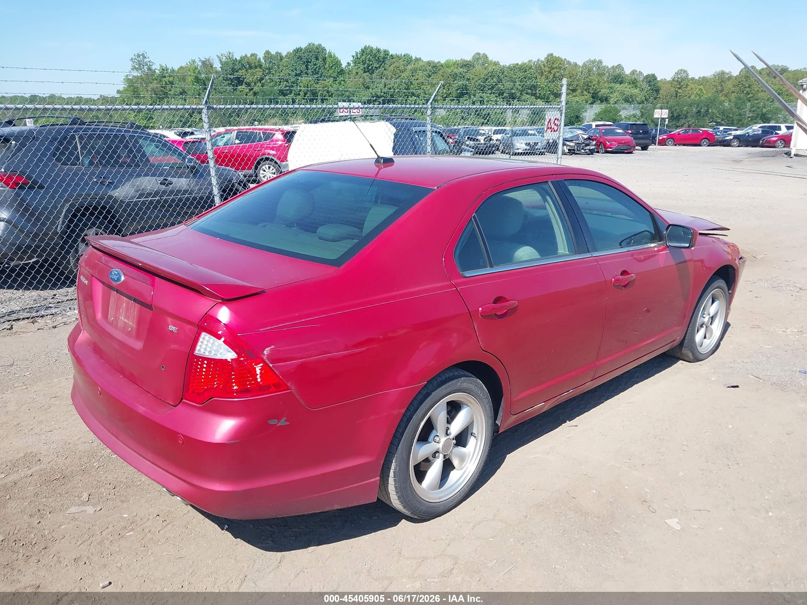 2011 Ford Fusion Se Red vin: 3FAHP0HA6BR316555