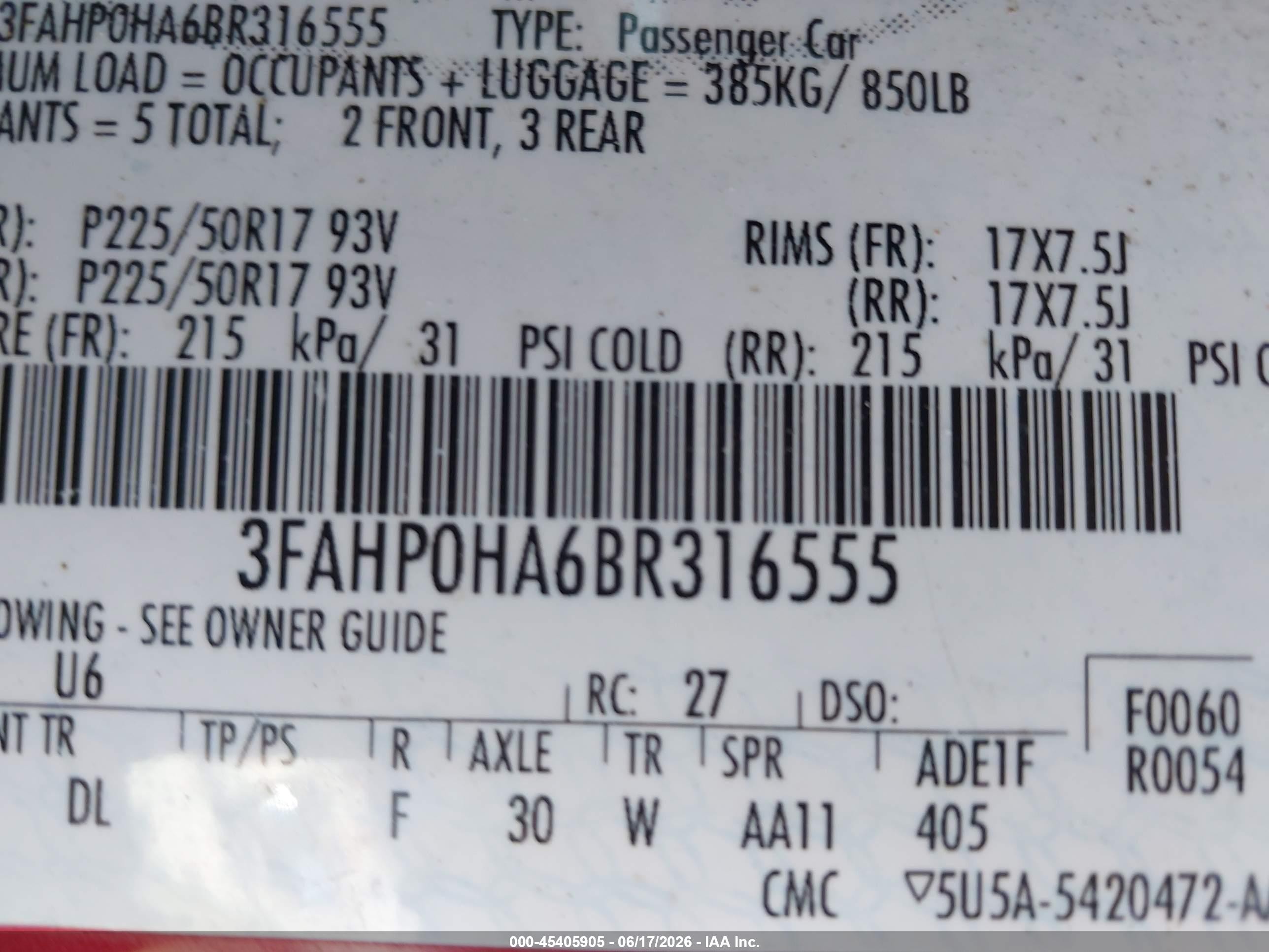 2011 Ford Fusion Se Red vin: 3FAHP0HA6BR316555