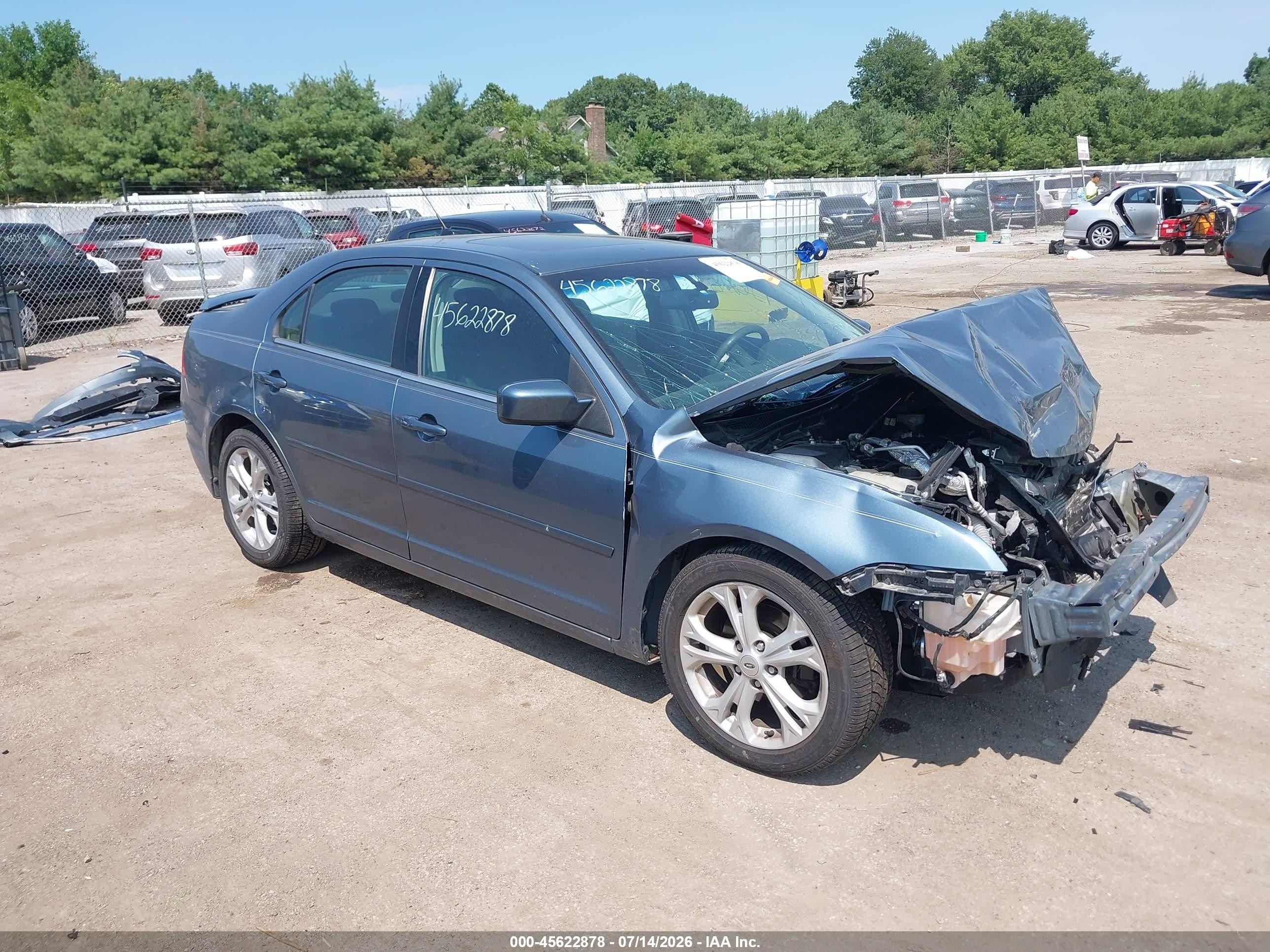 2011 Ford Fusion Se Light Blue vin: 3FAHP0HA6BR334604