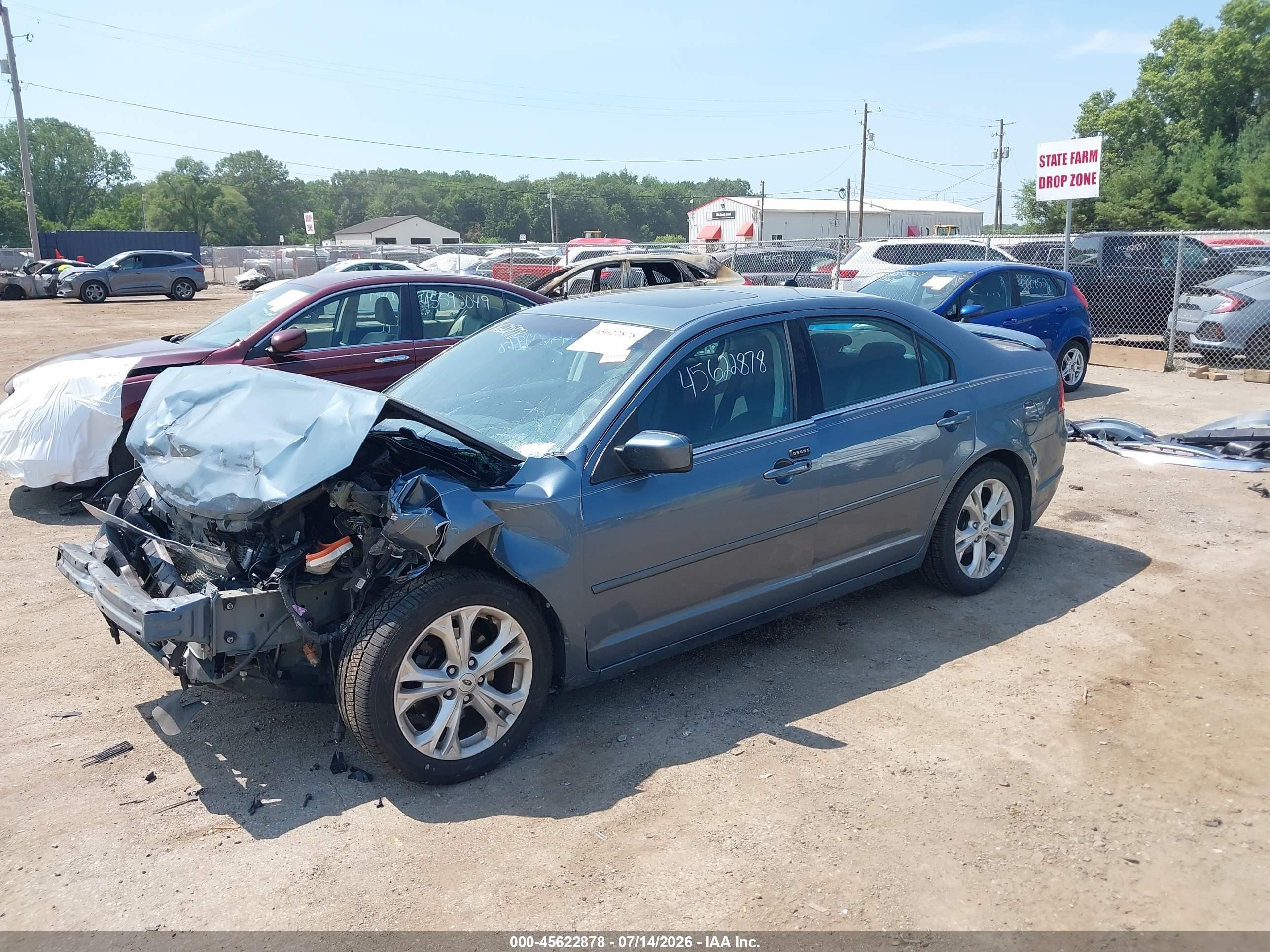 2011 Ford Fusion Se Light Blue vin: 3FAHP0HA6BR334604