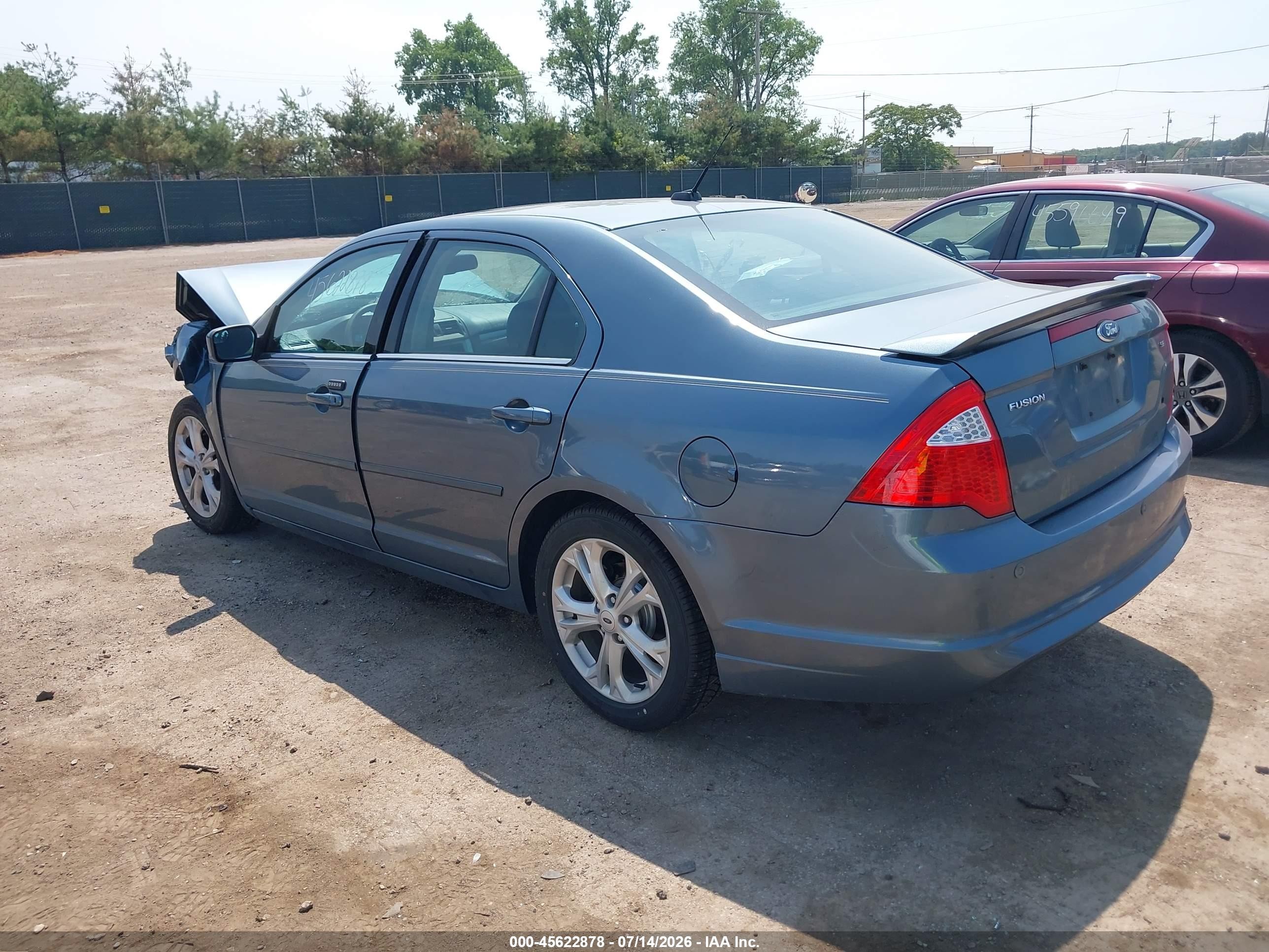 2011 Ford Fusion Se Light Blue vin: 3FAHP0HA6BR334604