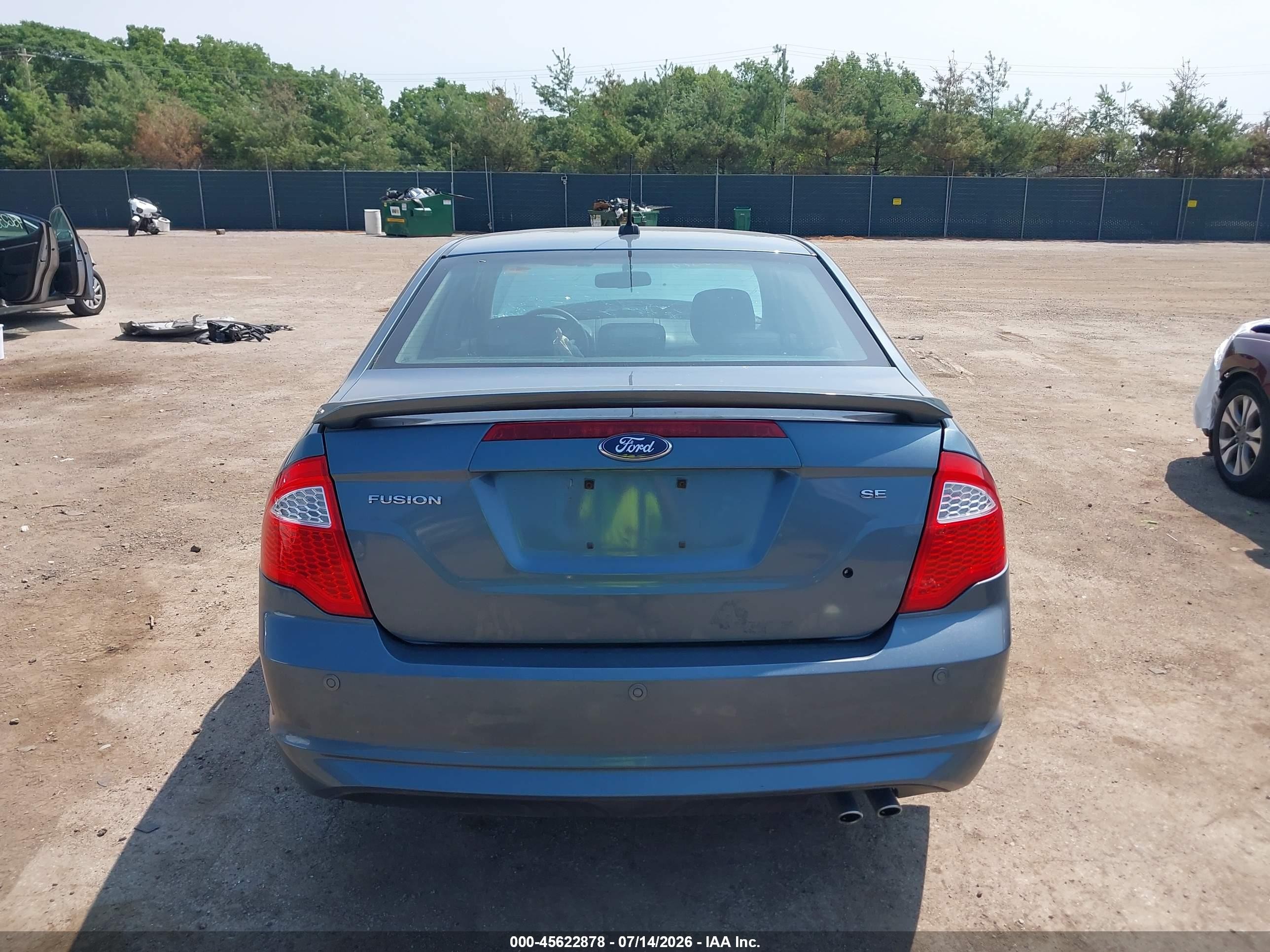 2011 Ford Fusion Se Light Blue vin: 3FAHP0HA6BR334604