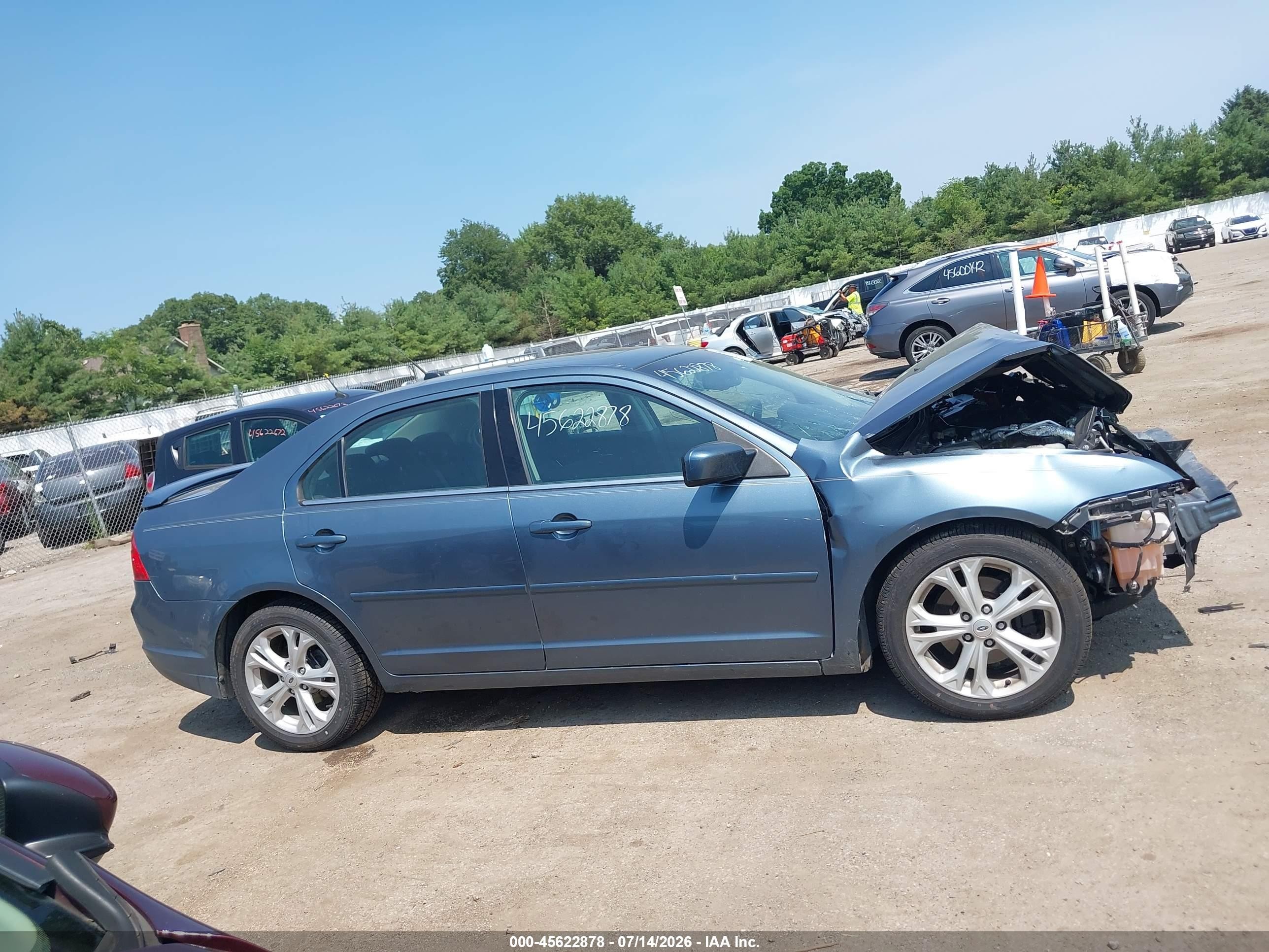 2011 Ford Fusion Se Light Blue vin: 3FAHP0HA6BR334604