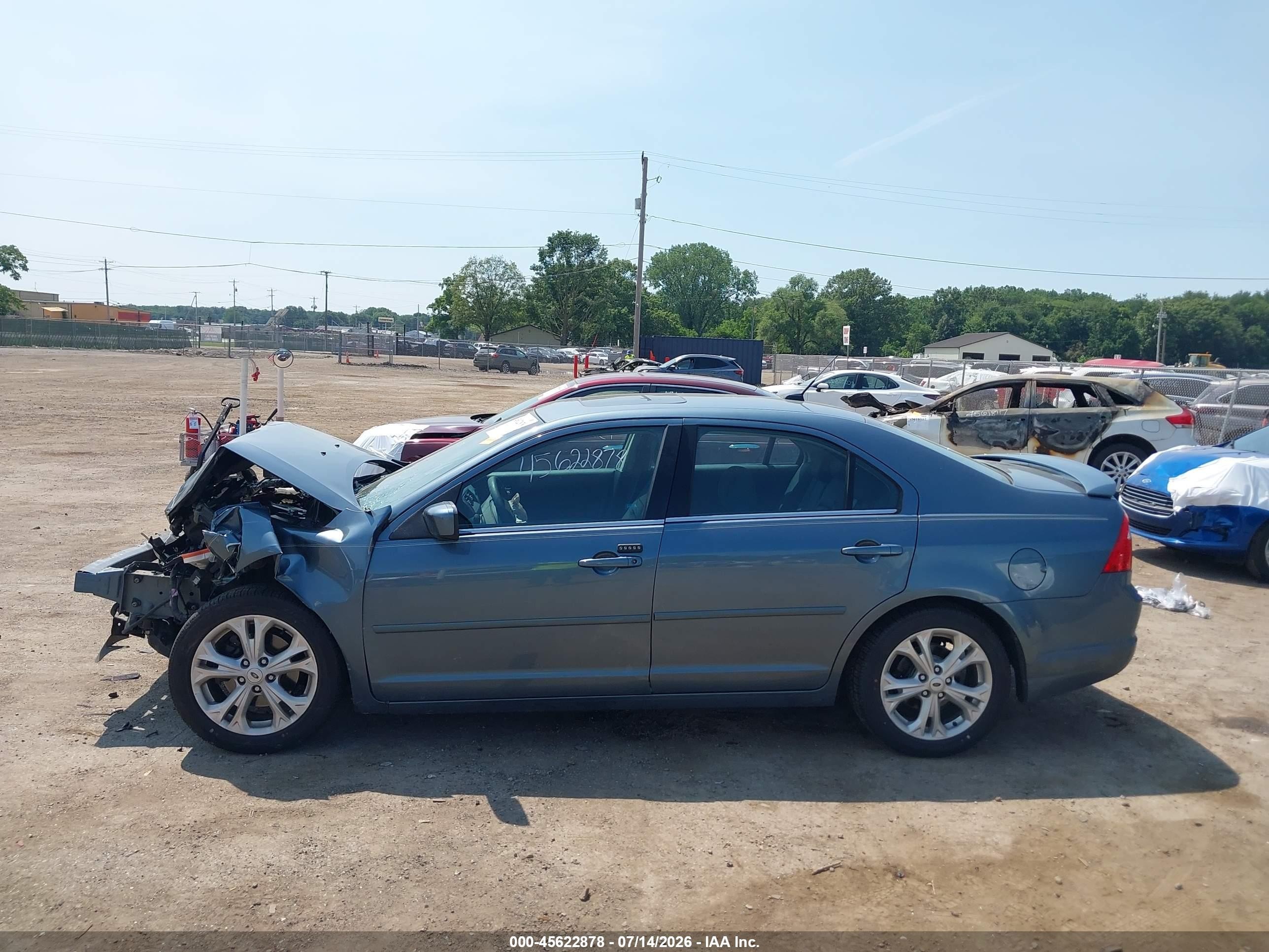 2011 Ford Fusion Se Light Blue vin: 3FAHP0HA6BR334604