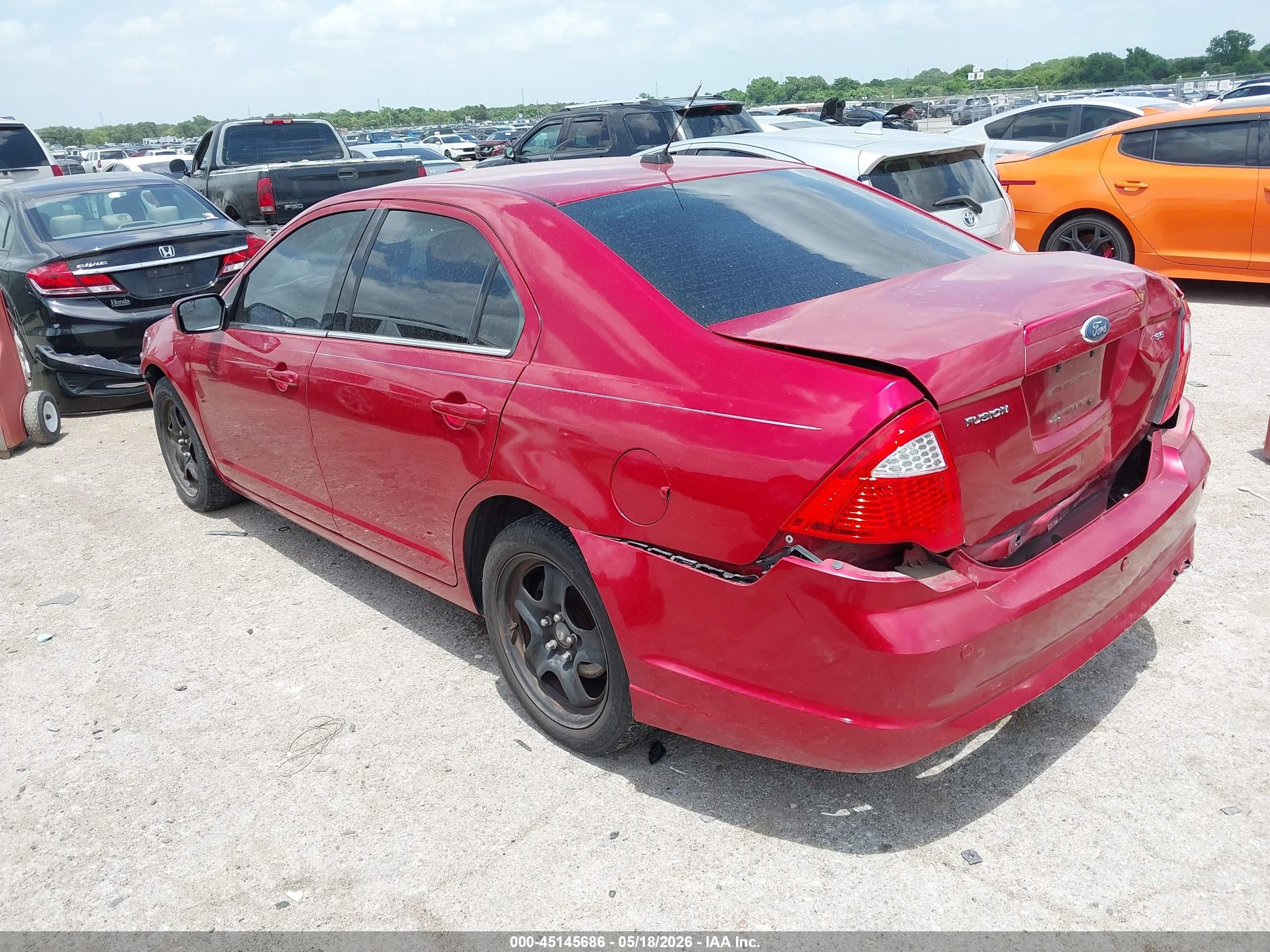 2011 Ford Fusion Se Red vin: 3FAHP0HA6BR342444