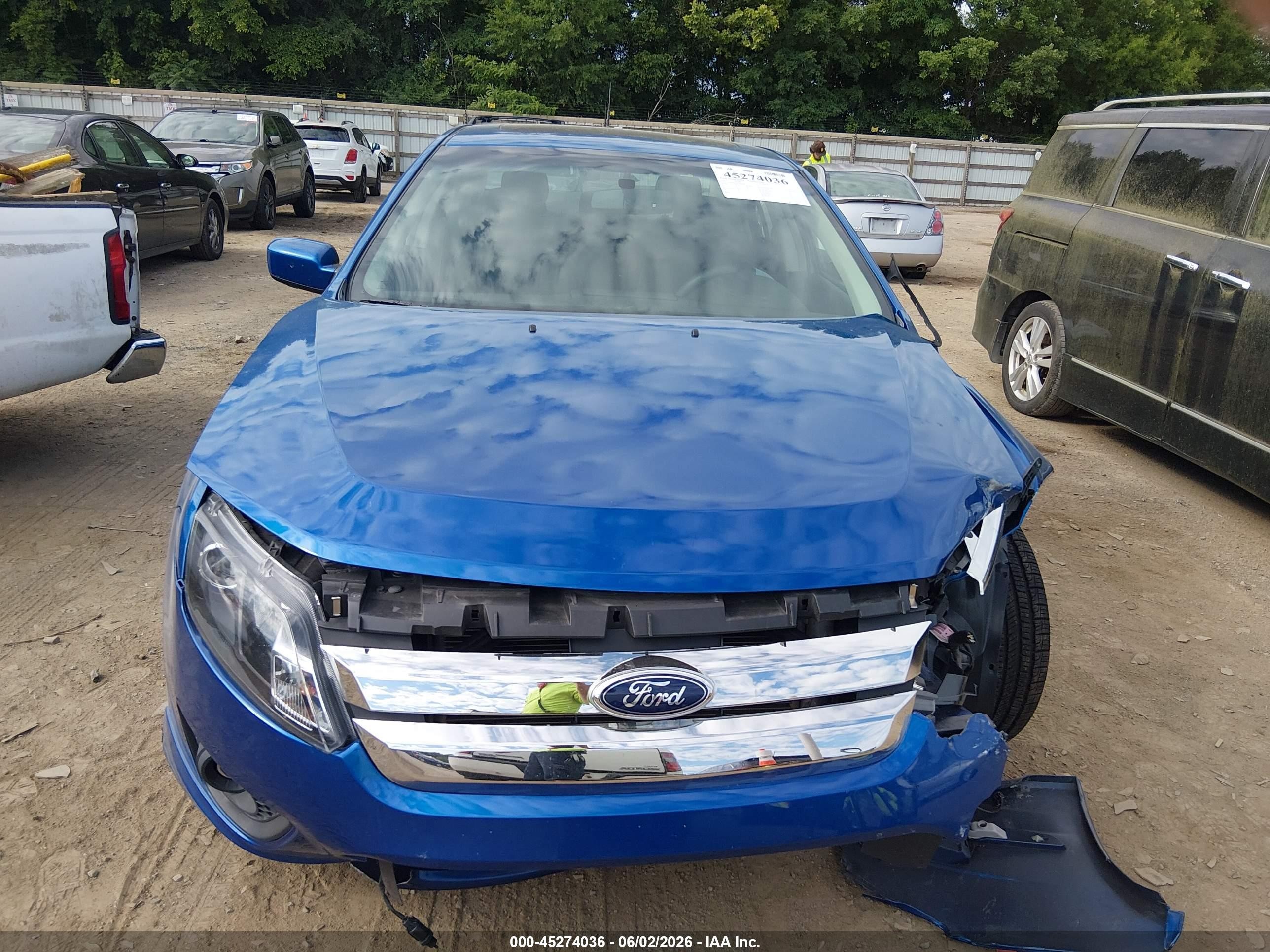 2012 Ford Fusion Se Blue vin: 3FAHP0HA6CR120603