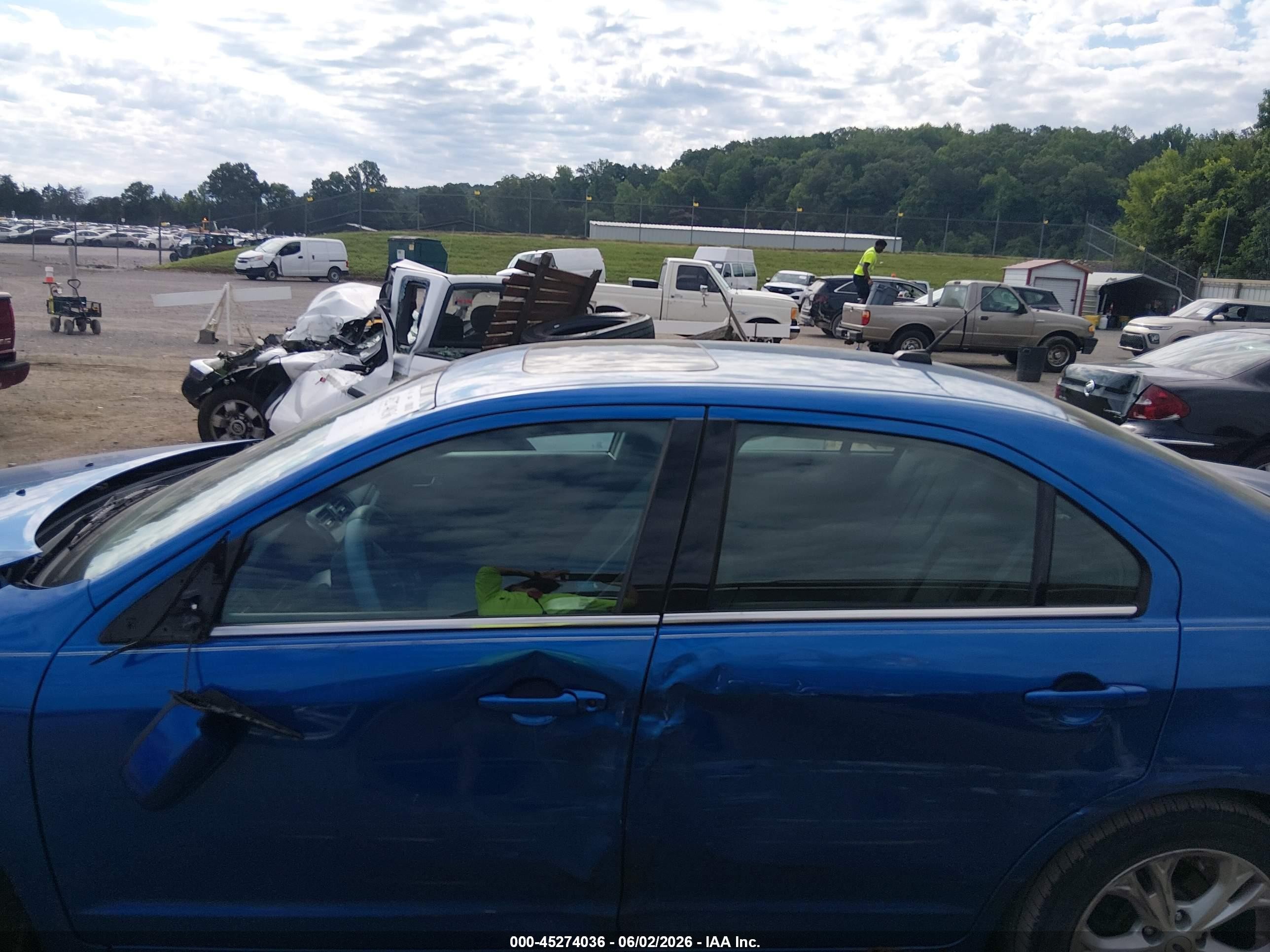 2012 Ford Fusion Se Blue vin: 3FAHP0HA6CR120603