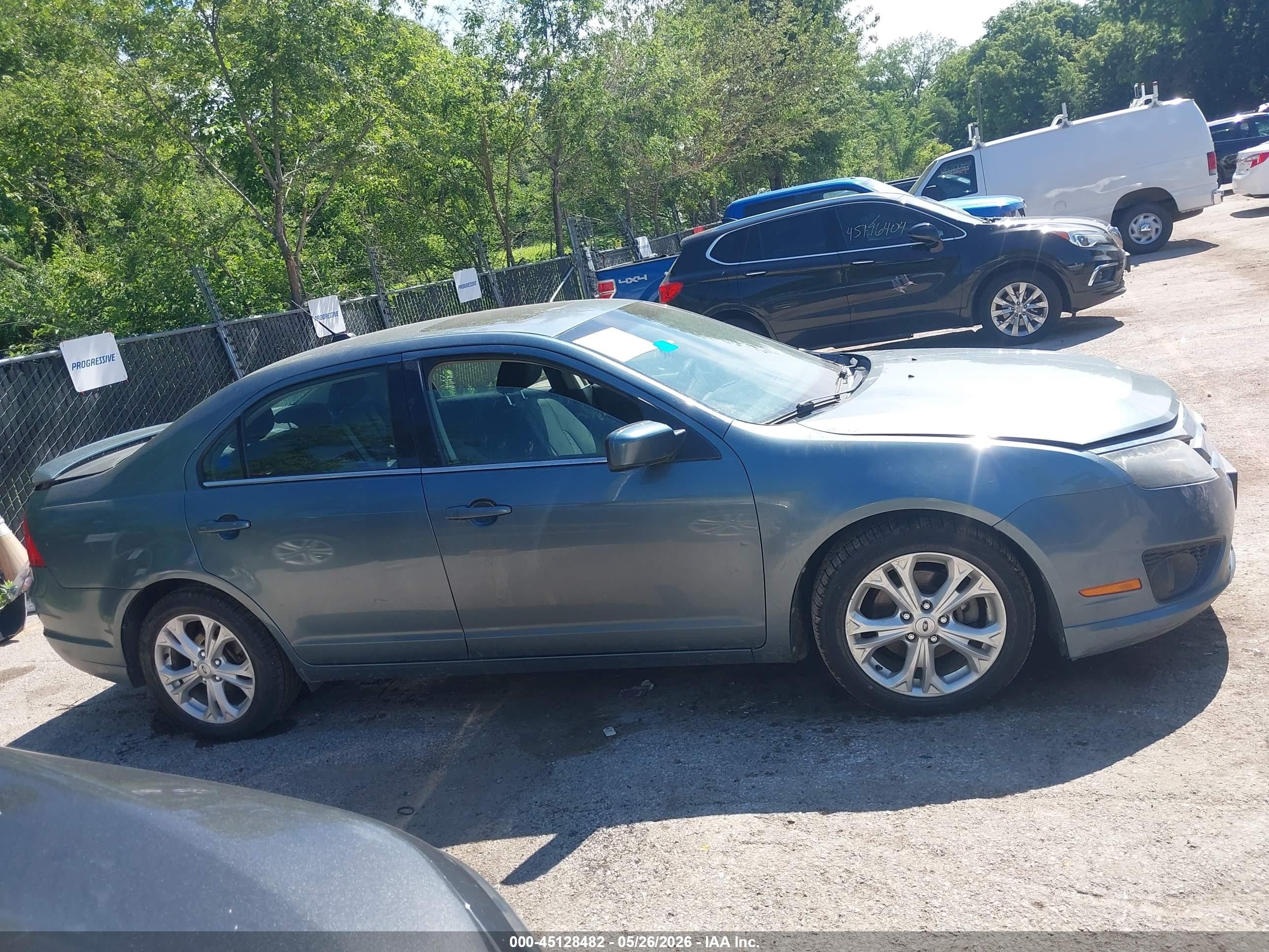 2012 Ford Fusion Se Teal vin: 3FAHP0HA6CR124795
