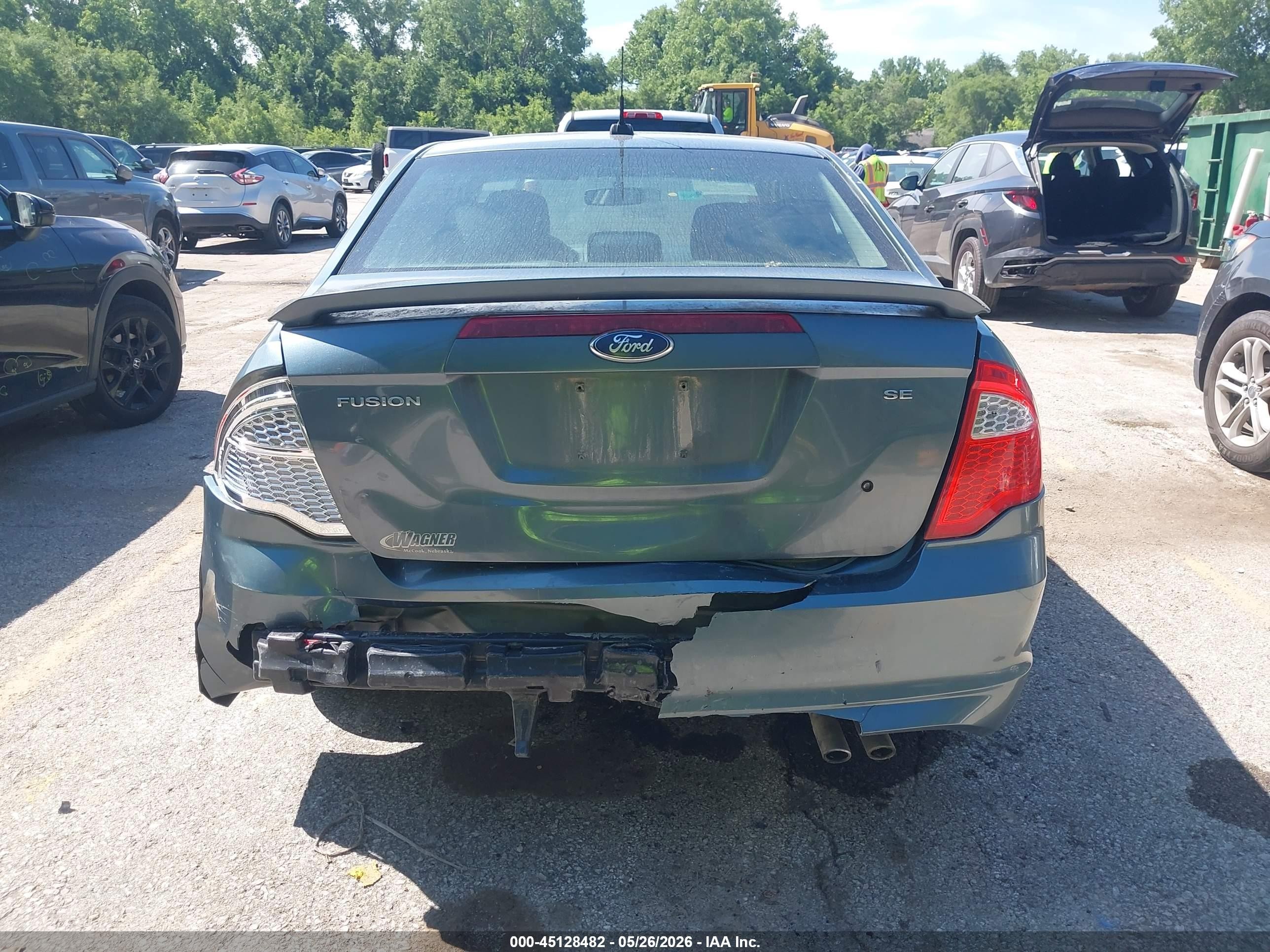 2012 Ford Fusion Se Teal vin: 3FAHP0HA6CR124795