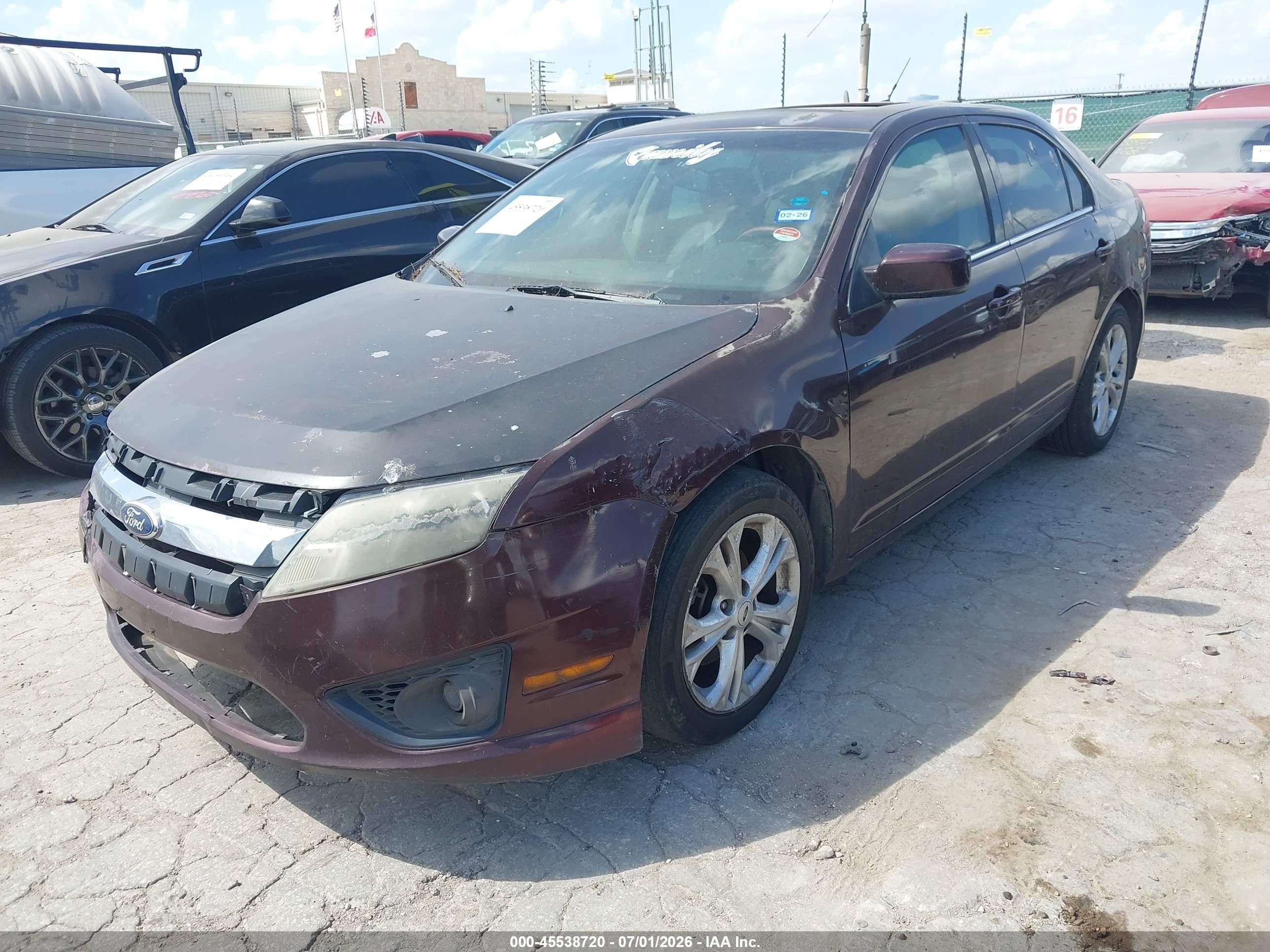 2012 Ford Fusion Se Purple vin: 3FAHP0HA6CR143752
