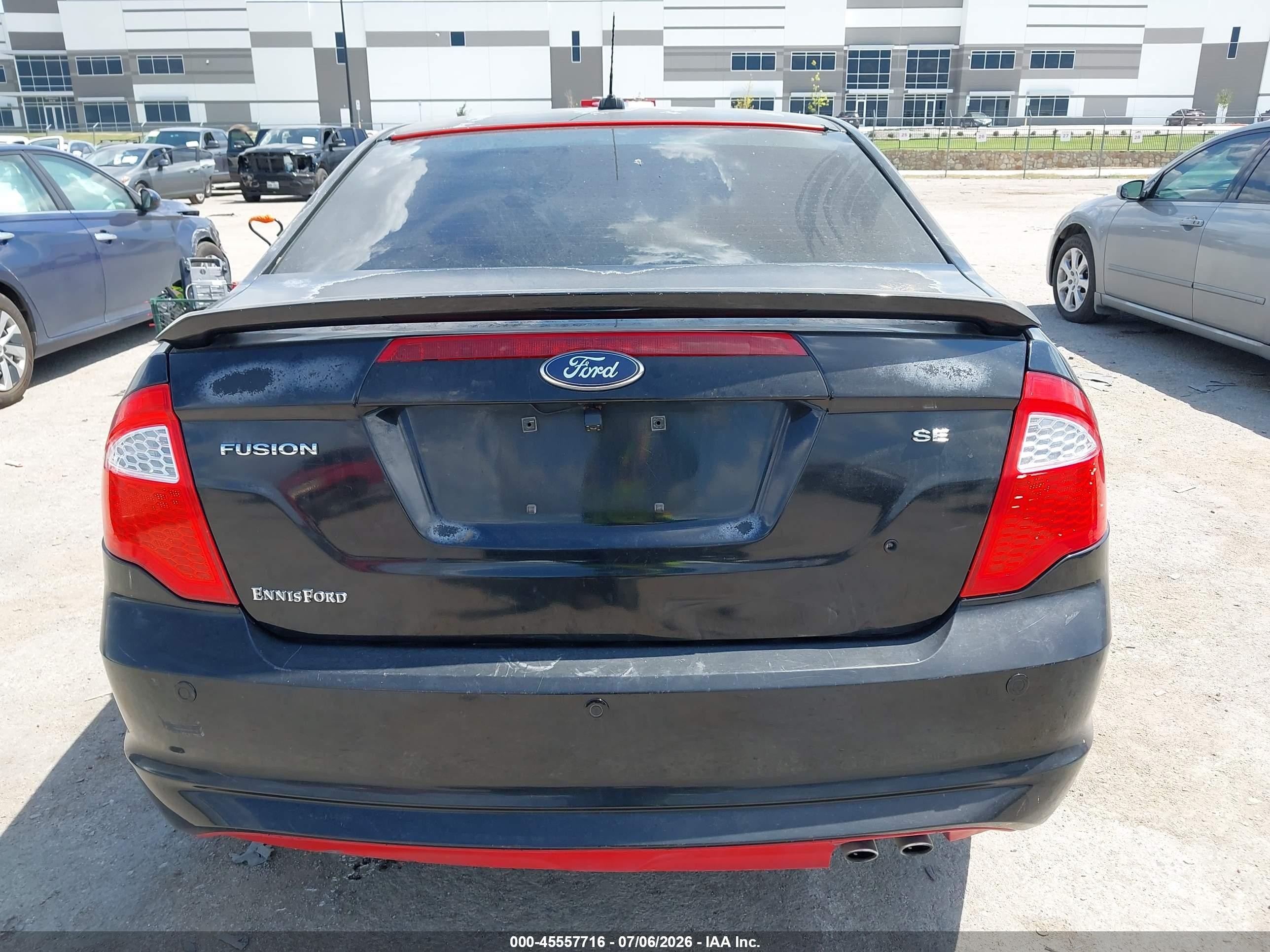 2012 Ford Fusion Se Черный vin: 3FAHP0HA6CR143797