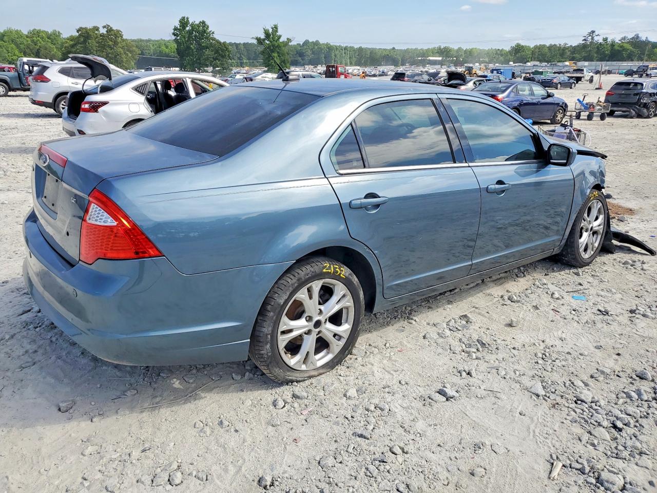 2012 Ford Fusion Se Blue vin: 3FAHP0HA6CR152080