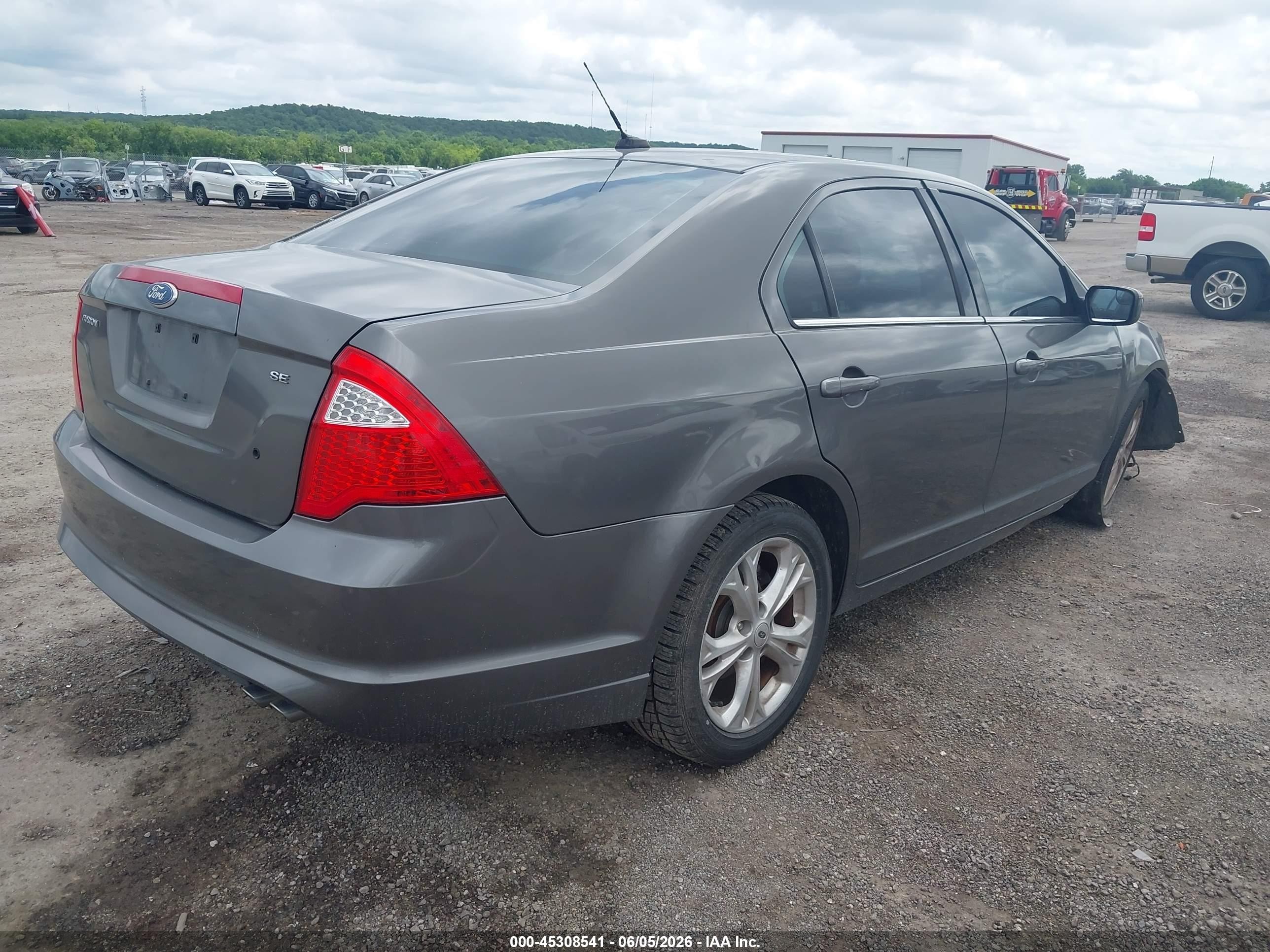 2012 Ford Fusion Se Gray vin: 3FAHP0HA6CR217879