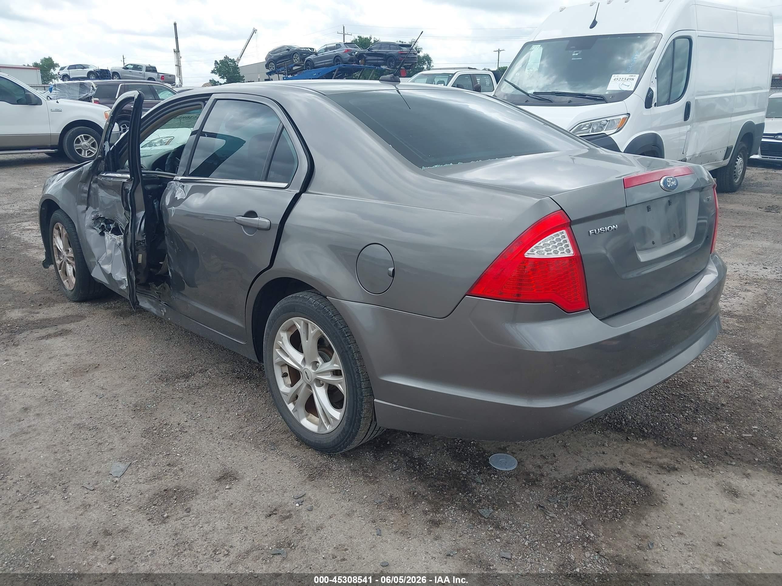 2012 Ford Fusion Se Gray vin: 3FAHP0HA6CR217879