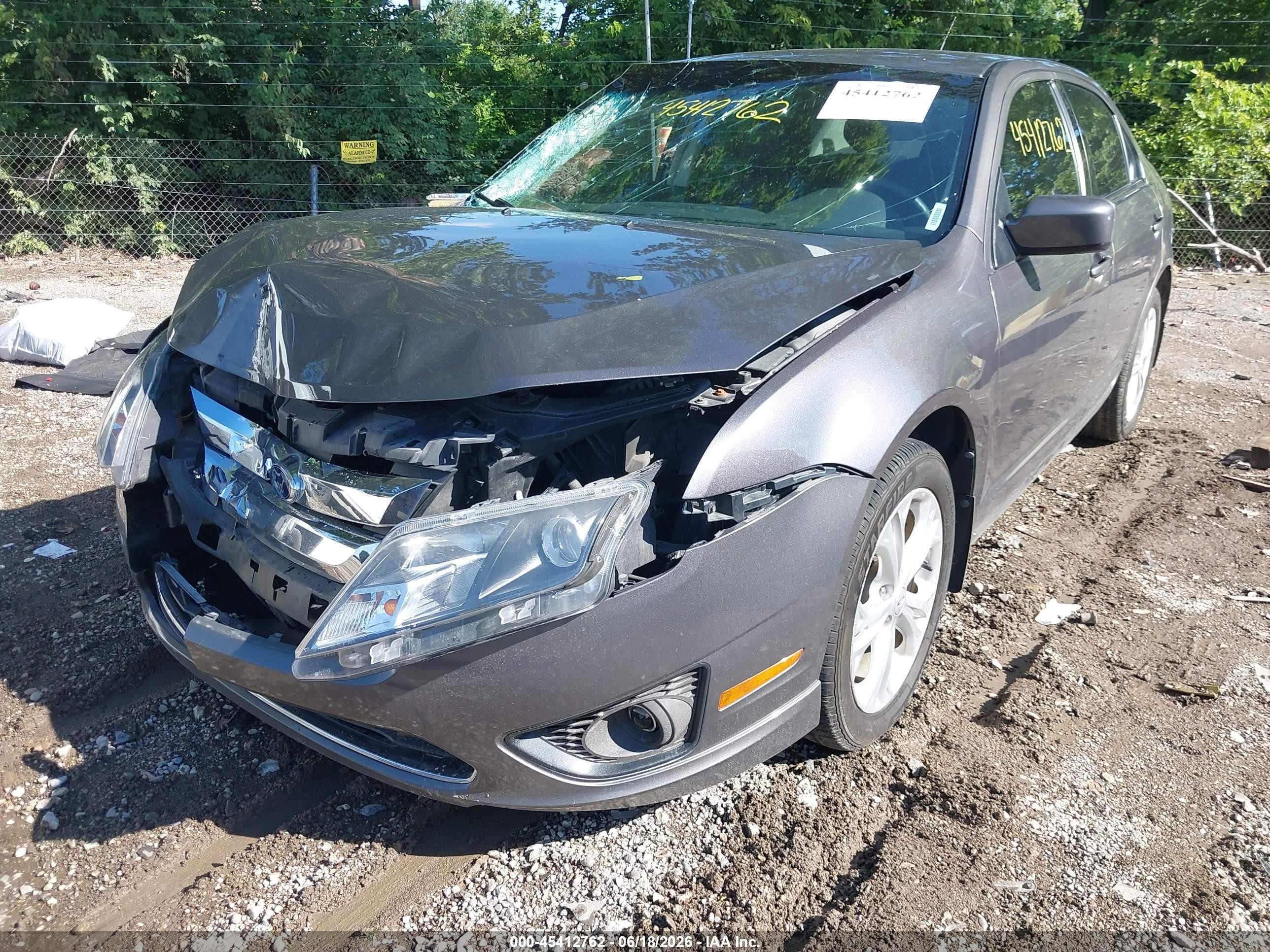 2012 Ford Fusion Se Gray vin: 3FAHP0HA6CR223570