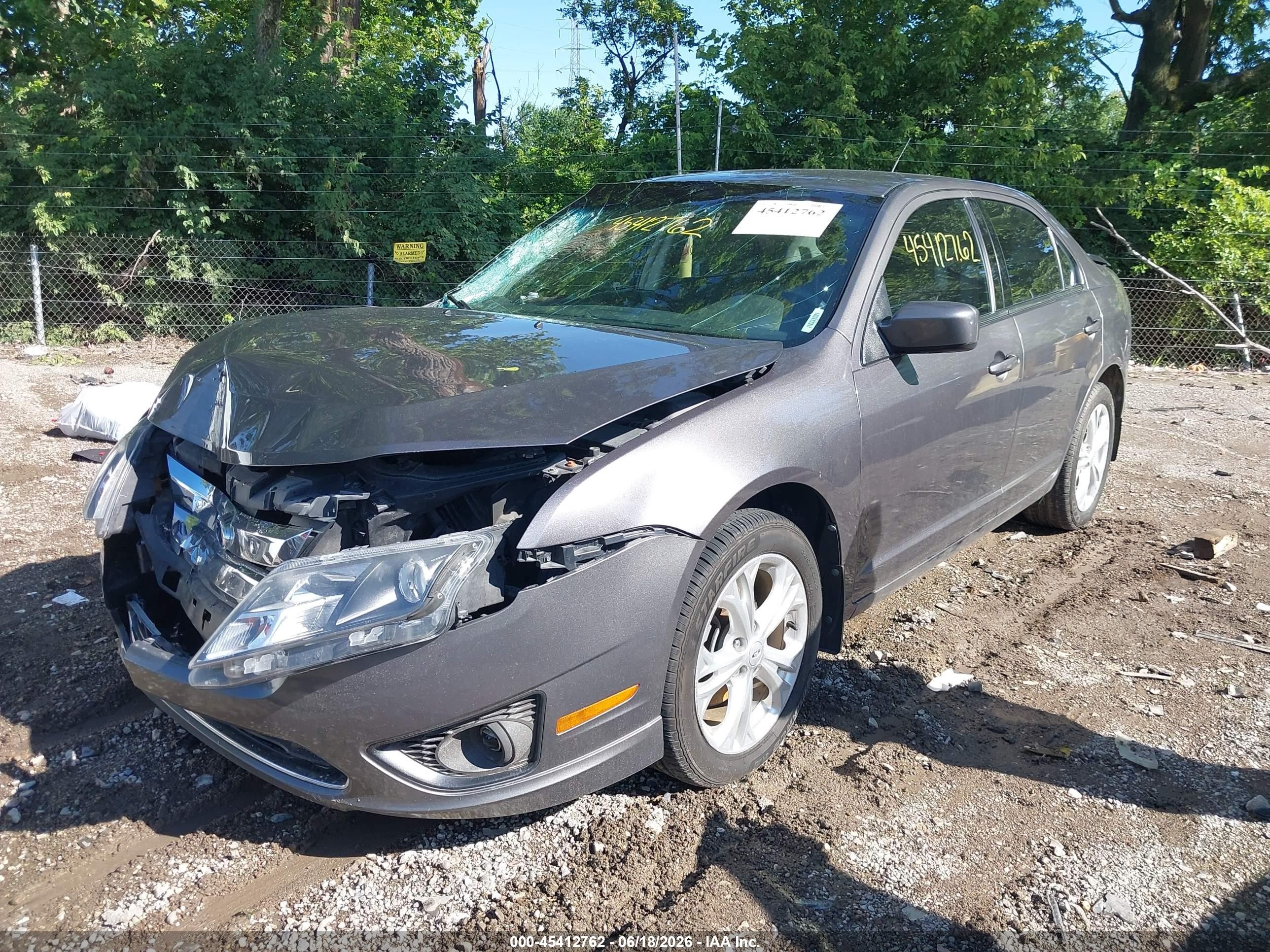 2012 Ford Fusion Se Gray vin: 3FAHP0HA6CR223570
