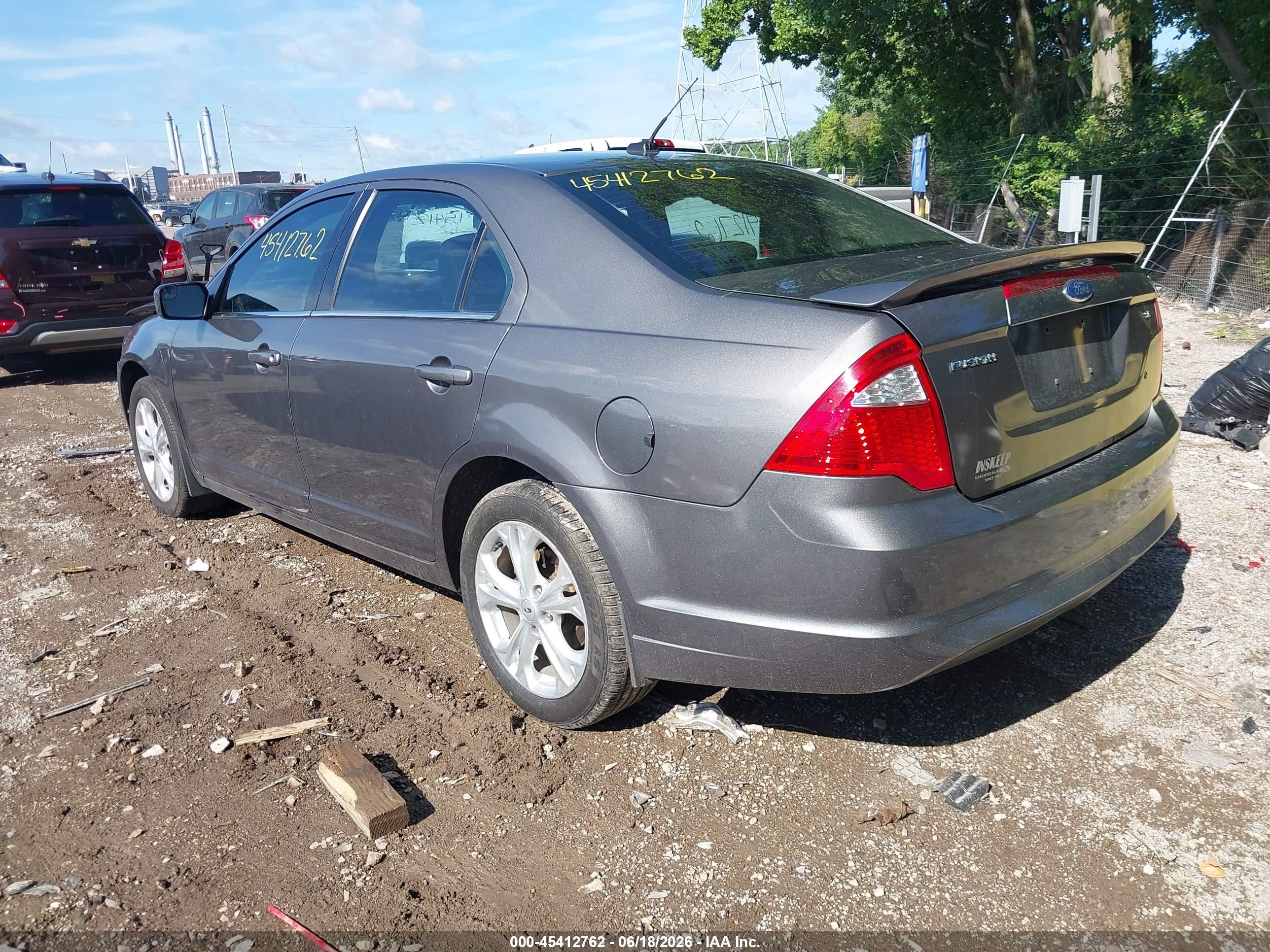 2012 Ford Fusion Se Gray vin: 3FAHP0HA6CR223570