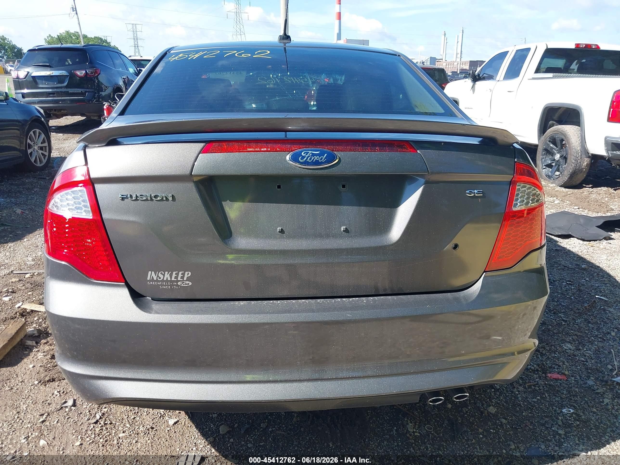 2012 Ford Fusion Se Gray vin: 3FAHP0HA6CR223570