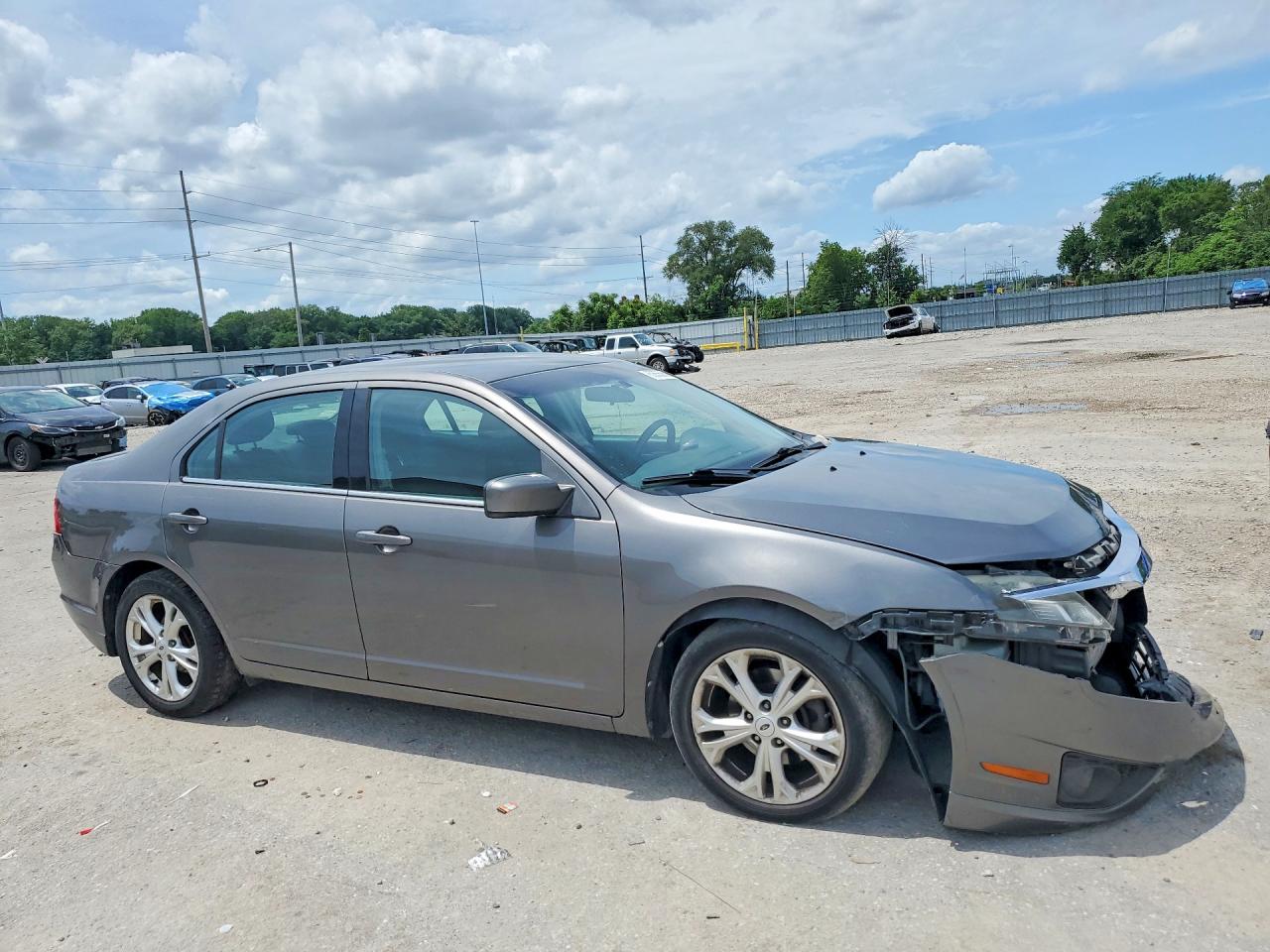 2012 Ford Fusion Se Gray vin: 3FAHP0HA6CR232768