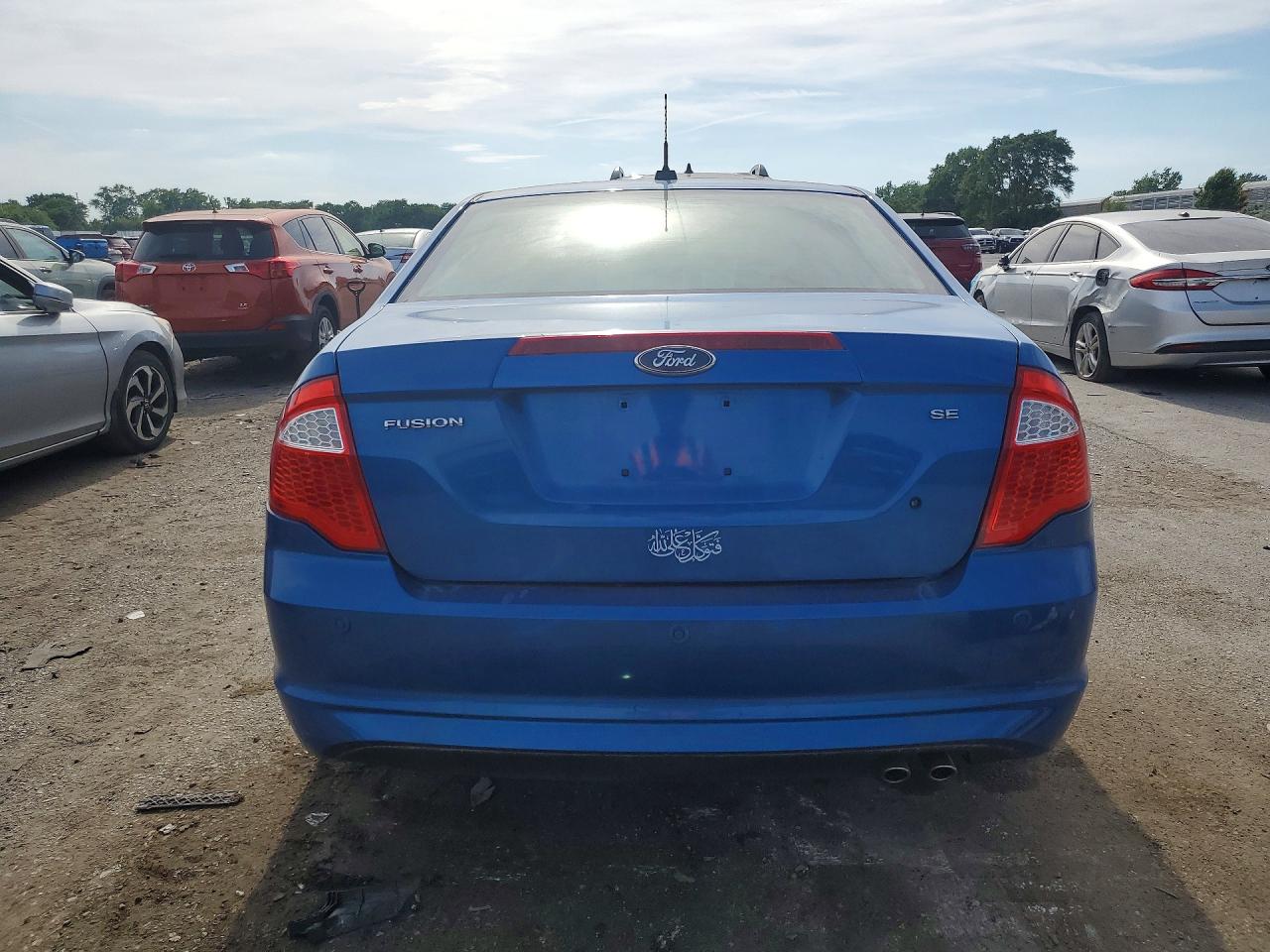 2012 Ford Fusion Se Blue vin: 3FAHP0HA6CR234746