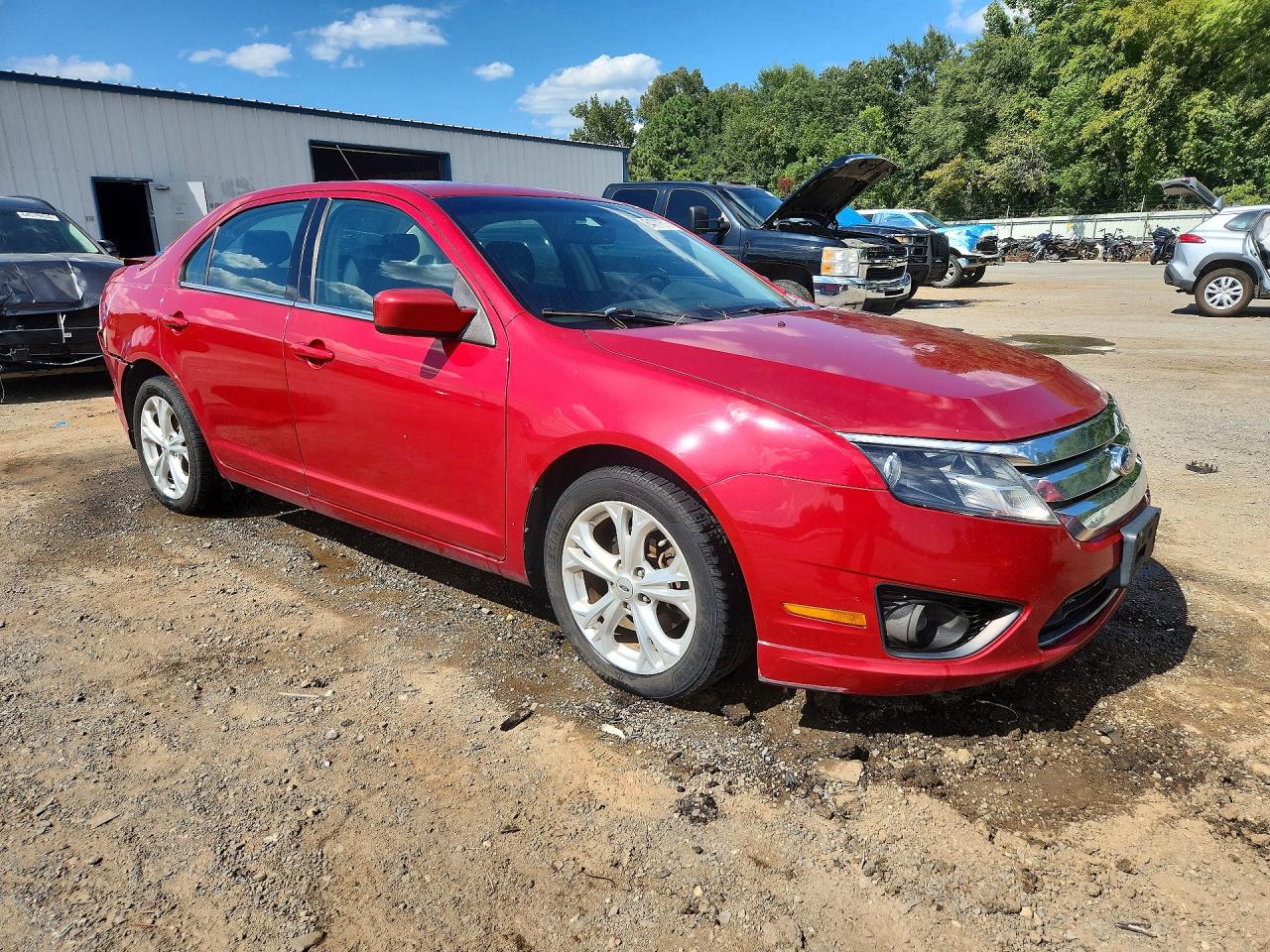 2012 Ford Fusion Se Red vin: 3FAHP0HA6CR242992