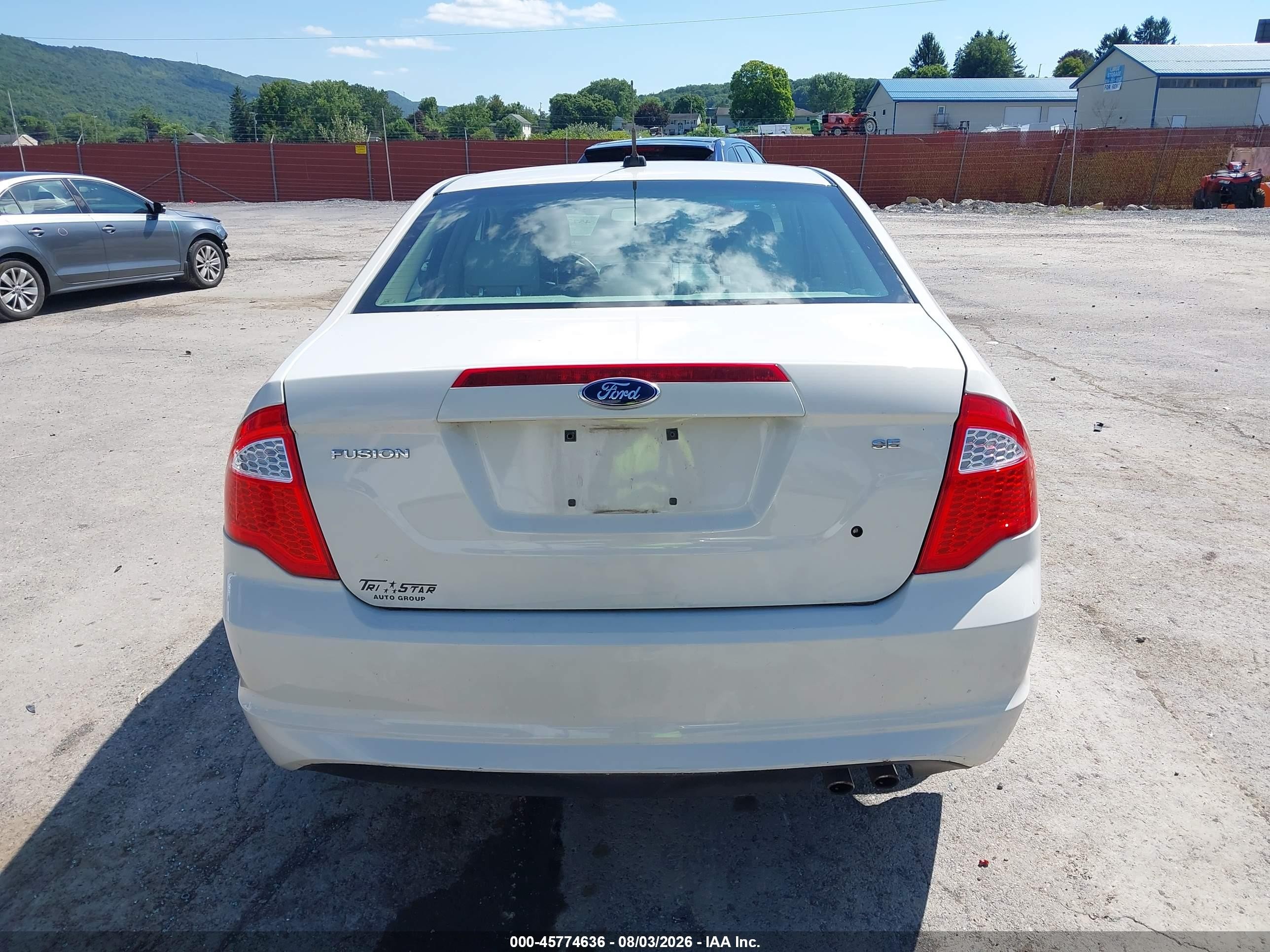 2012 Ford Fusion Se White vin: 3FAHP0HA6CR285194