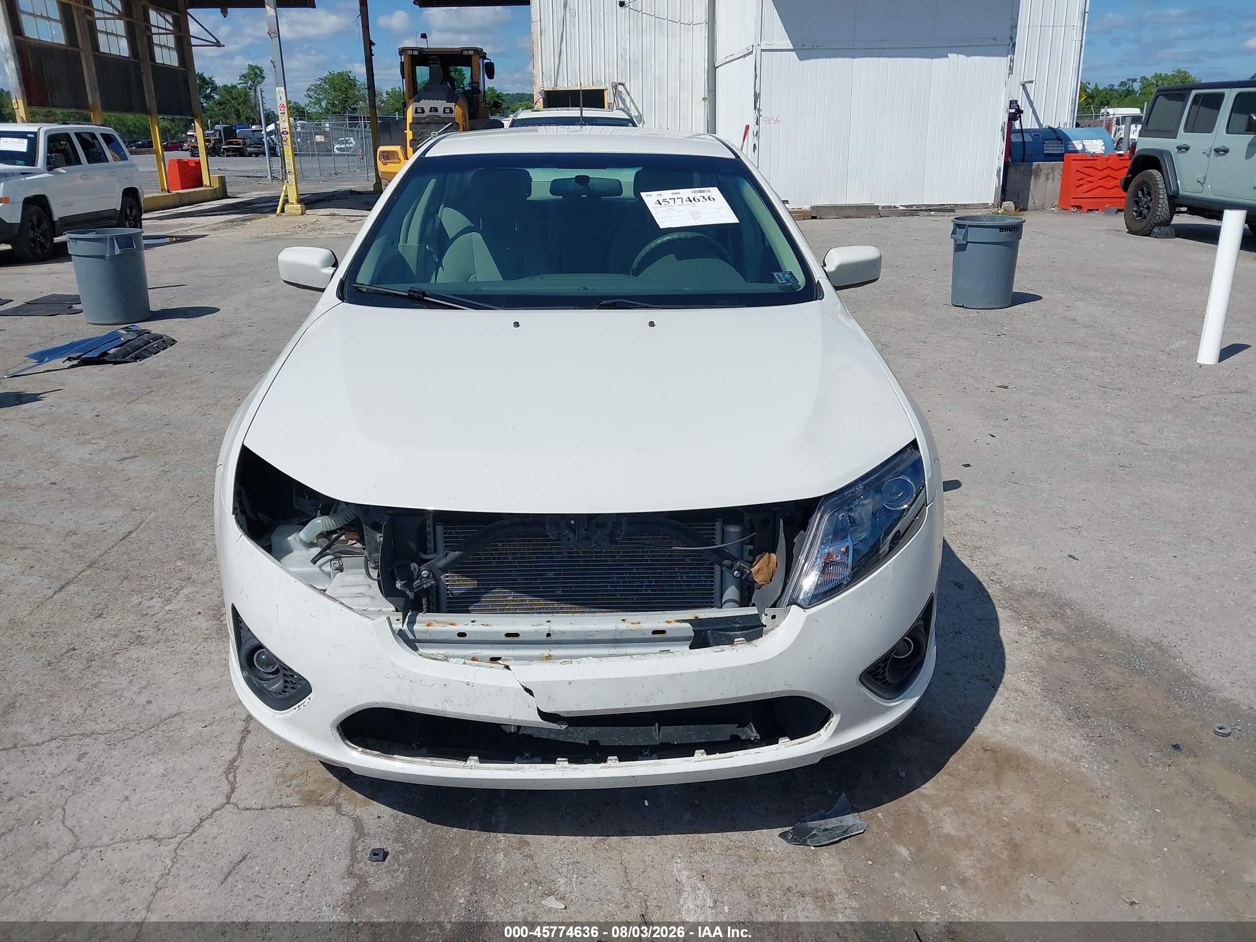 2012 Ford Fusion Se White vin: 3FAHP0HA6CR285194