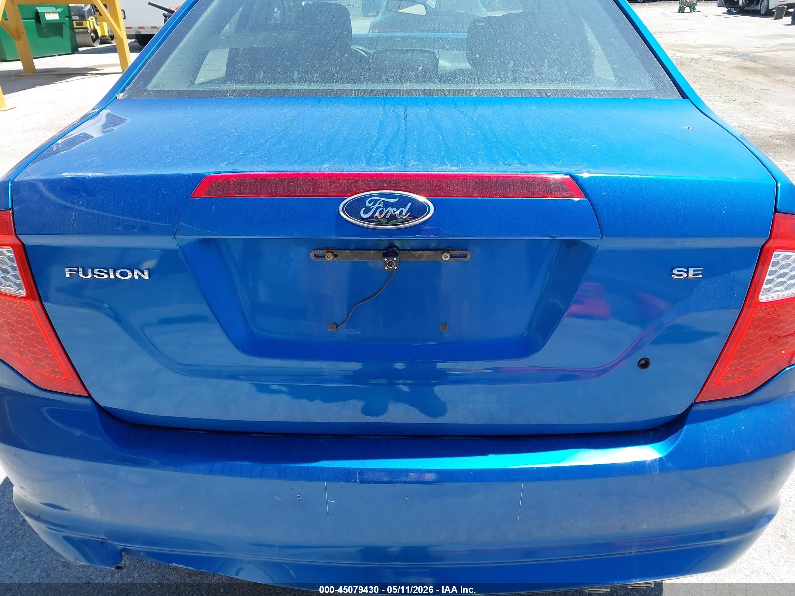 2012 Ford Fusion Se Blue vin: 3FAHP0HA6CR295899