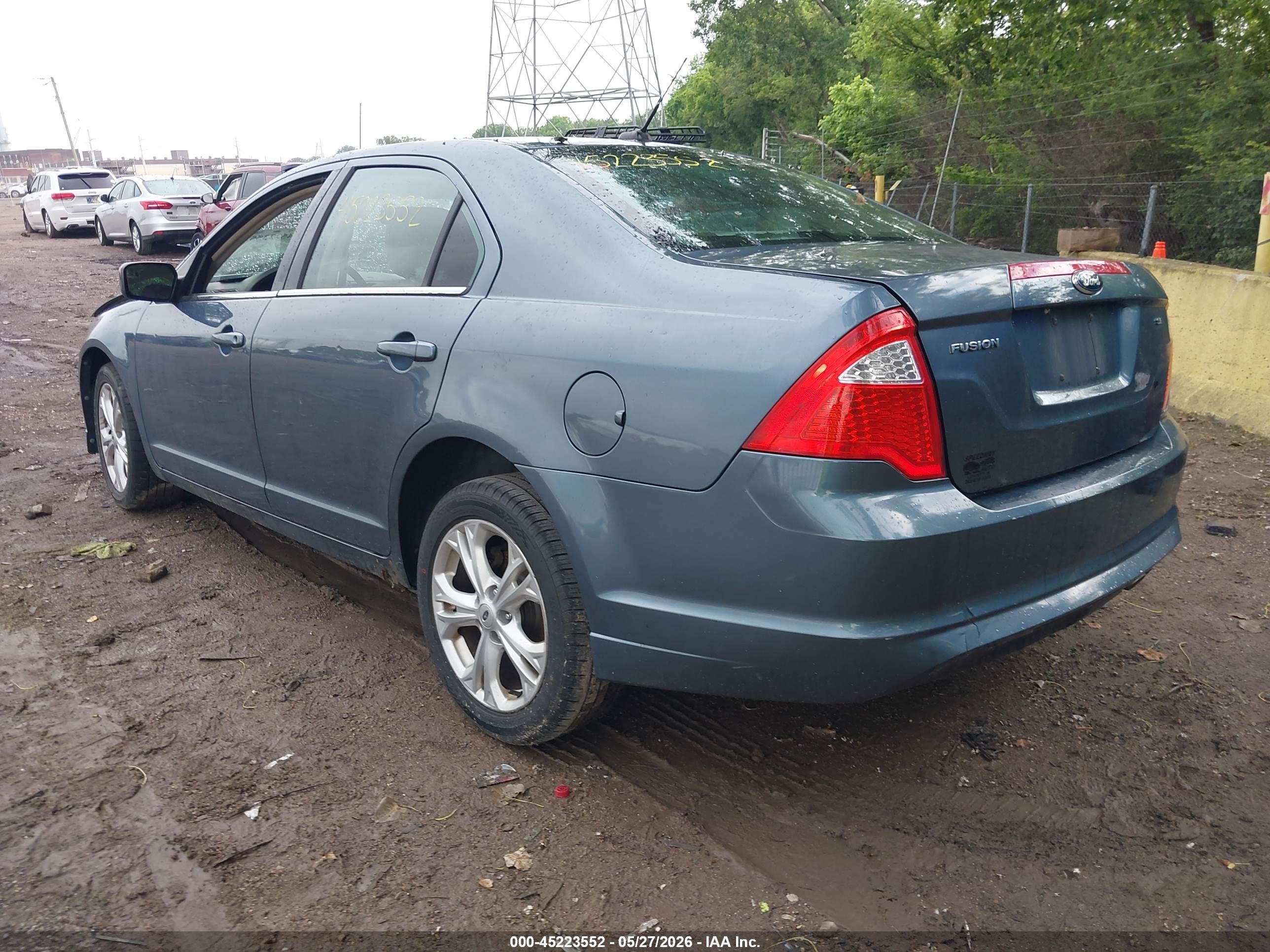 2012 Ford Fusion Se Blue vin: 3FAHP0HA6CR297006