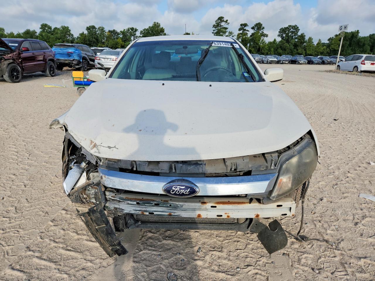 2012 Ford Fusion Se White vin: 3FAHP0HA6CR303614