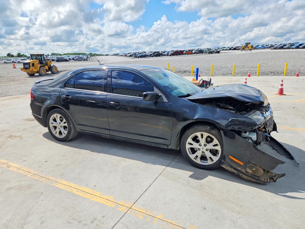 2012 Ford Fusion Черный vin: 3FAHP0HA6CR362209
