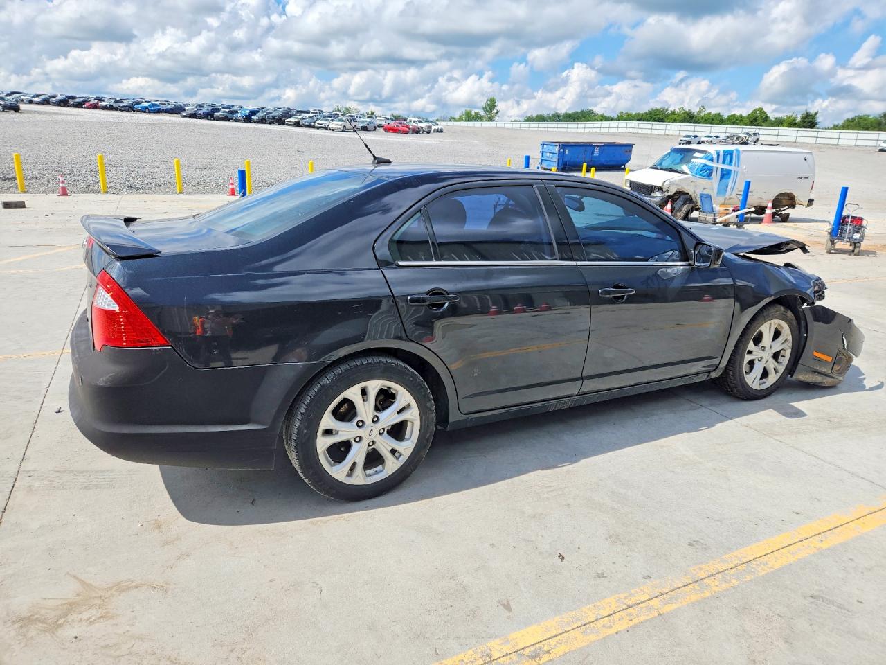 2012 Ford Fusion Черный vin: 3FAHP0HA6CR362209