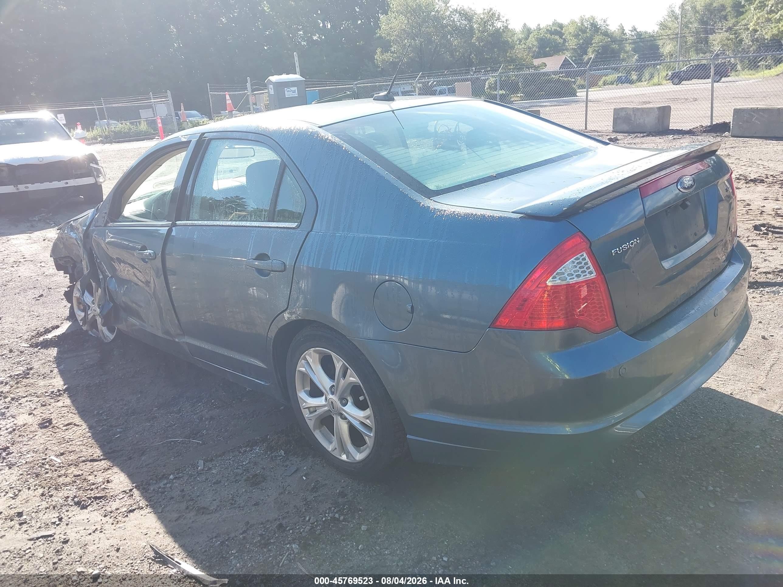 2012 Ford Fusion Se Green vin: 3FAHP0HA6CR386882
