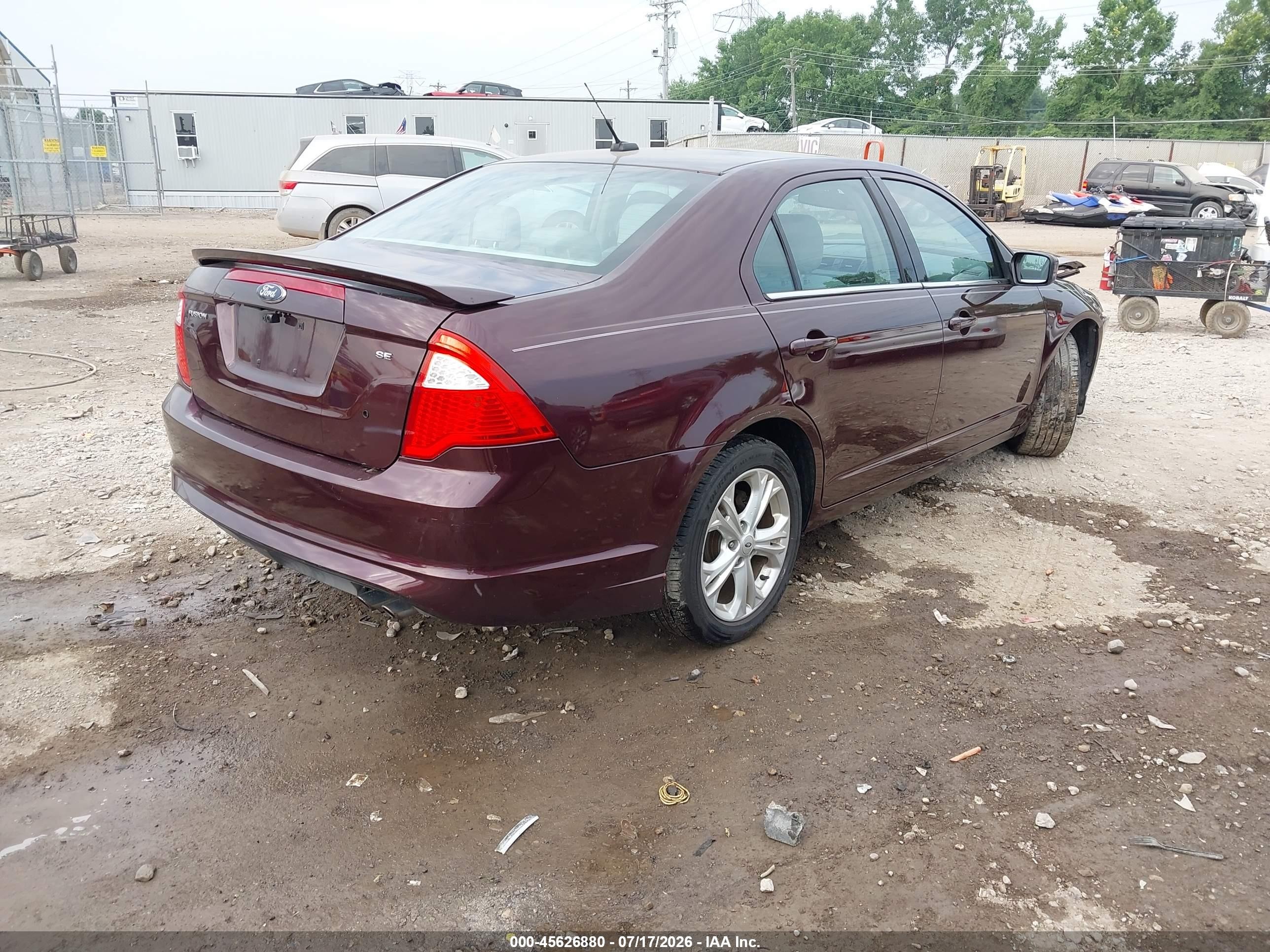 2012 Ford Fusion Se Красный vin: 3FAHP0HA6CR391614