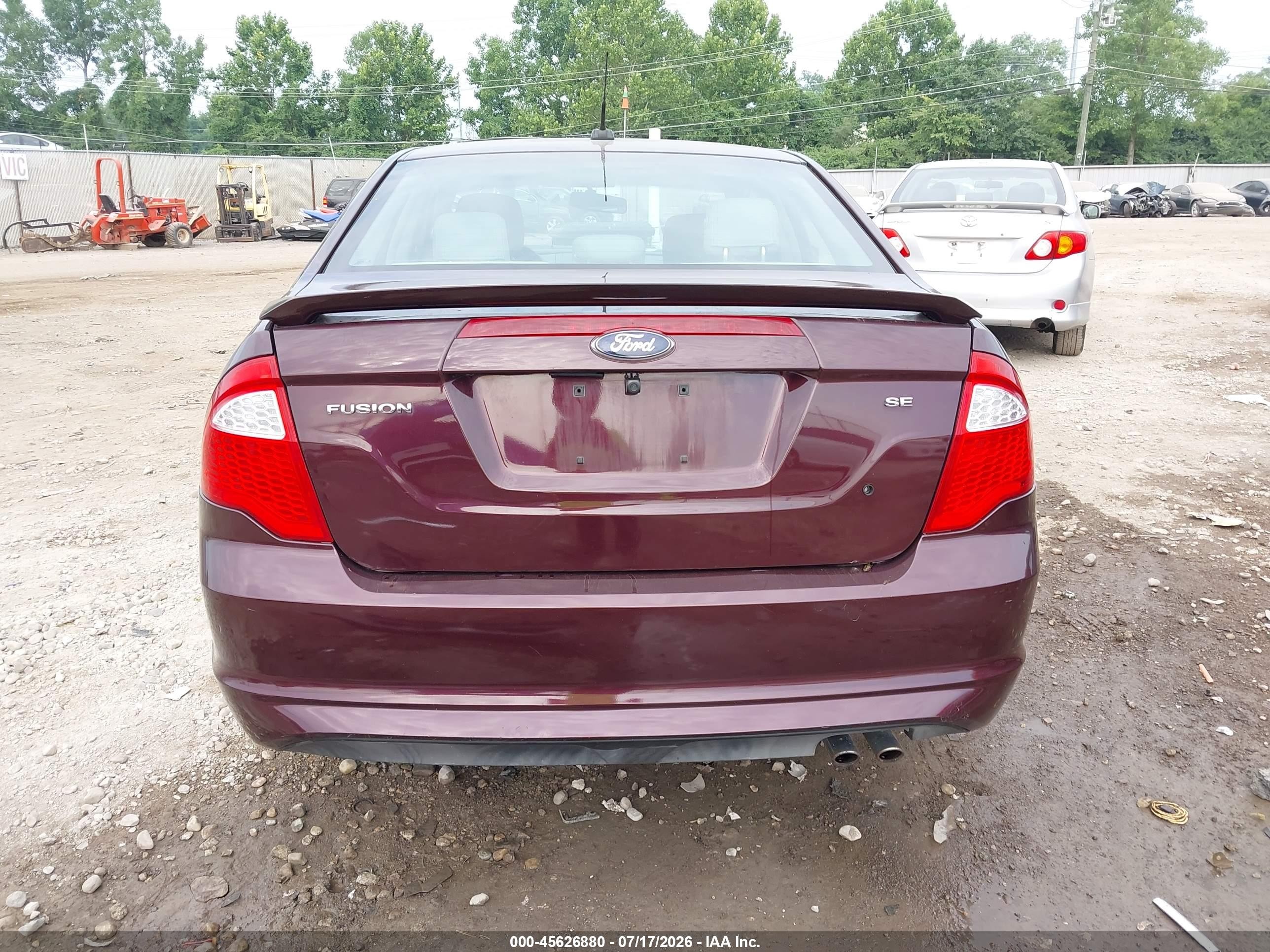 2012 Ford Fusion Se Красный vin: 3FAHP0HA6CR391614